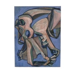 Philip Bornarth Oil on Canvas Paintings 28" x 22" circa 1940s