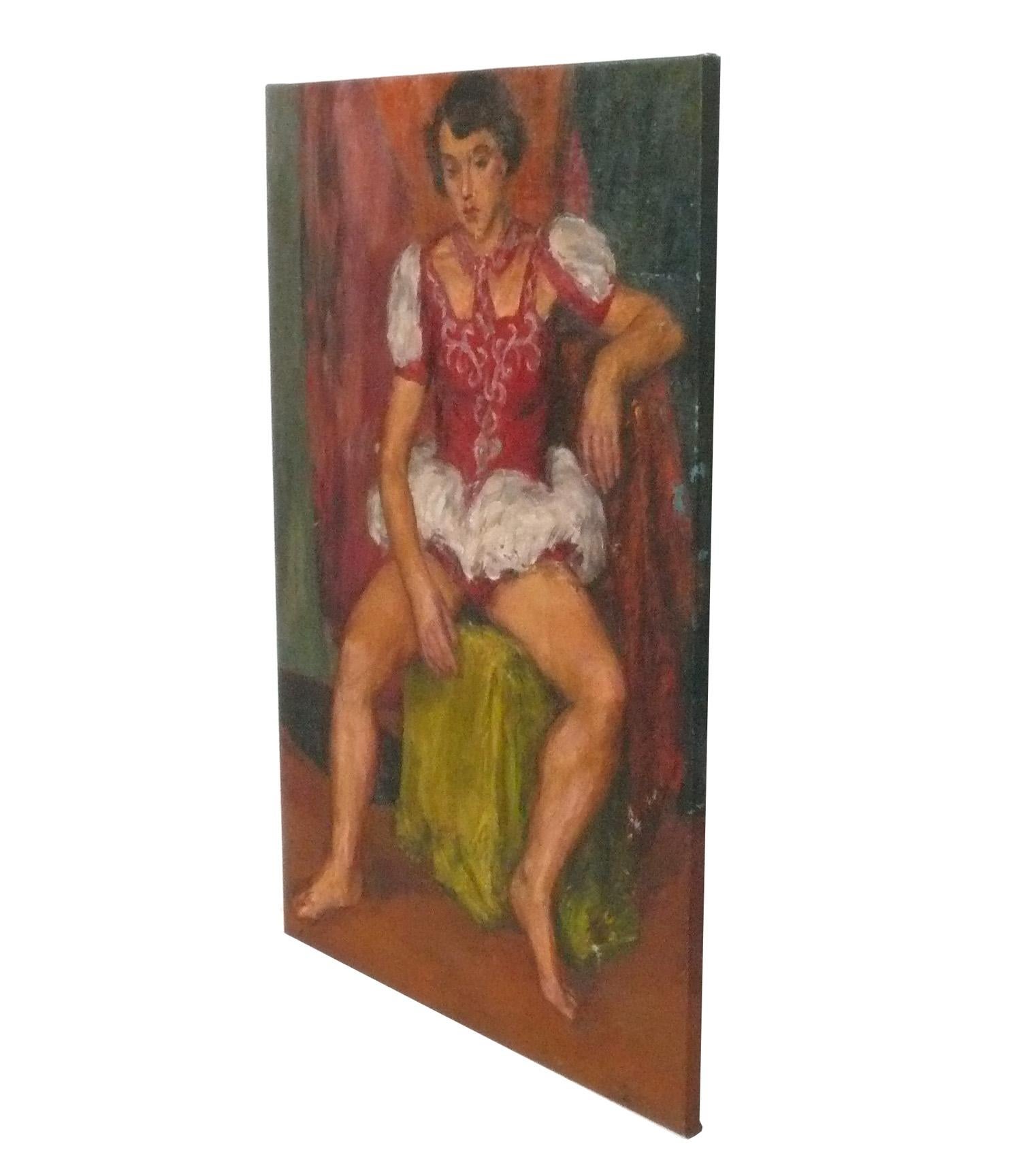 Milieu du XXe siècle Philip Bornarth Peintures à l'huile sur toile 39.5