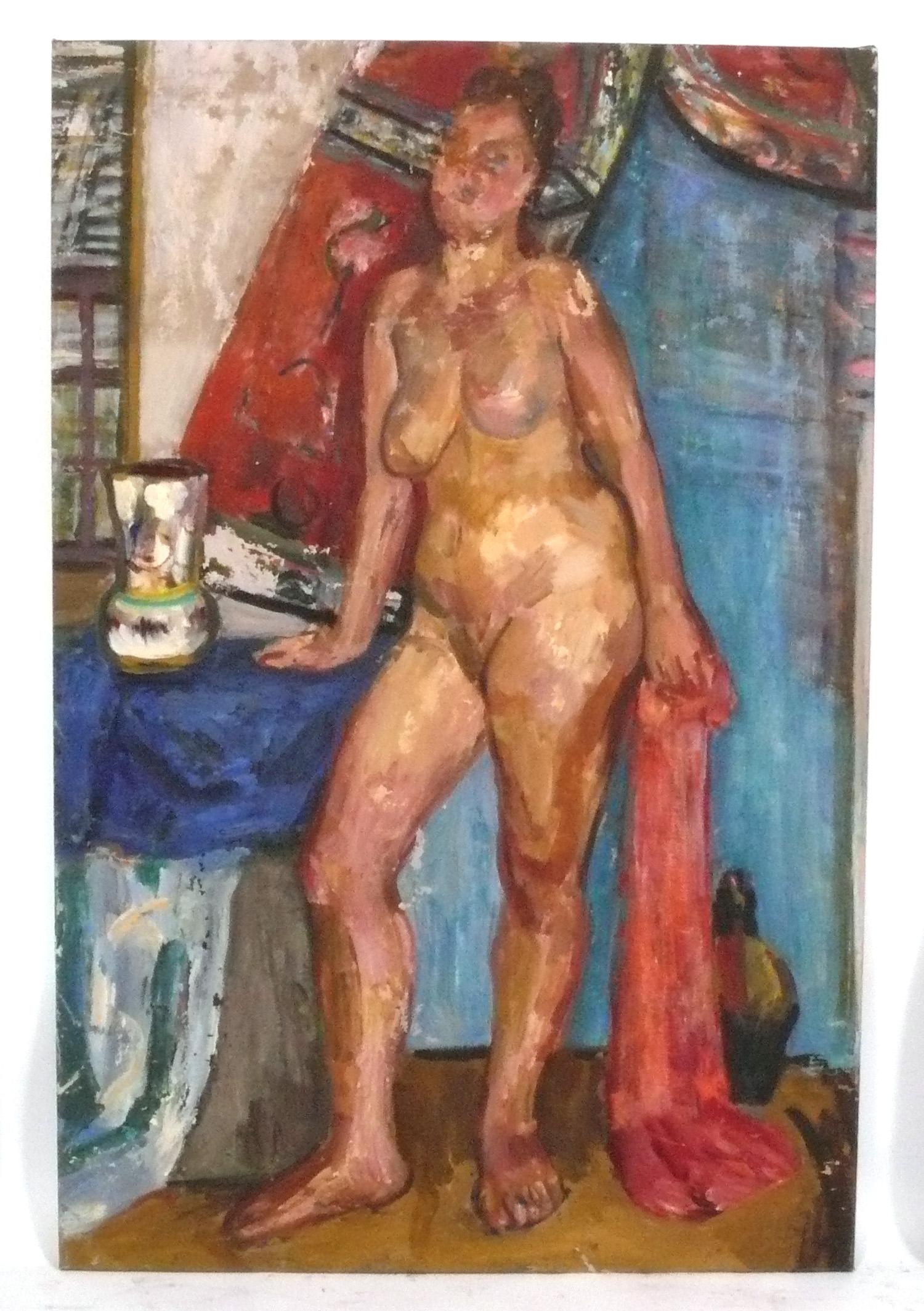 Philip Bornath Öl auf Leinwand Figurale Gemälde 38