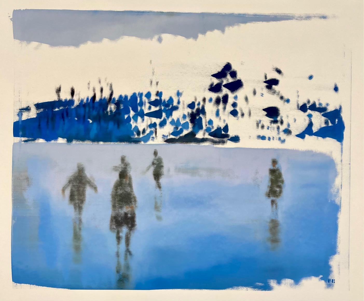 Philip Buller Figurative Painting - Winter River 3