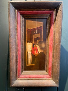 Reflections, American 20th Century Oil Painting