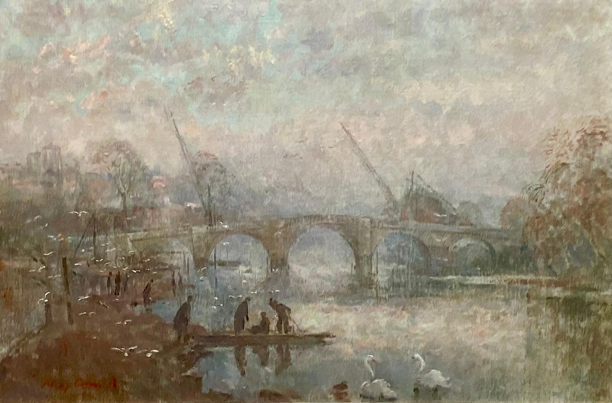 Landscape Painting di Philip Connard - Ponte di Richmond