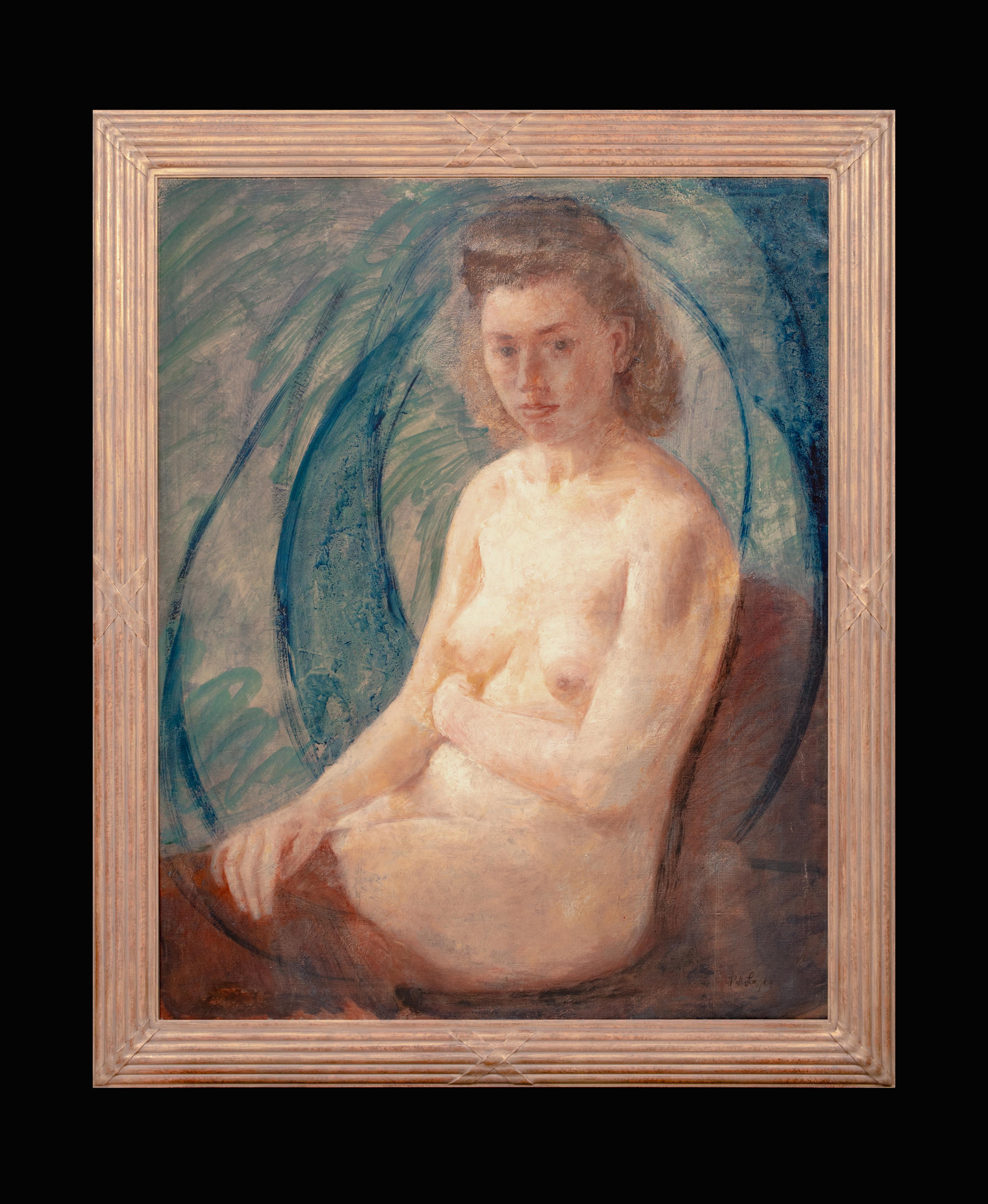 Portrait Of A Nude Lady, circa 1900  by Philip de László (1869–1937)  - Painting by Philip de Laszlo