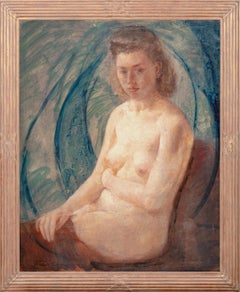 Portrait Of A Nude Lady, circa 1900  by Philip de László (1869–1937)