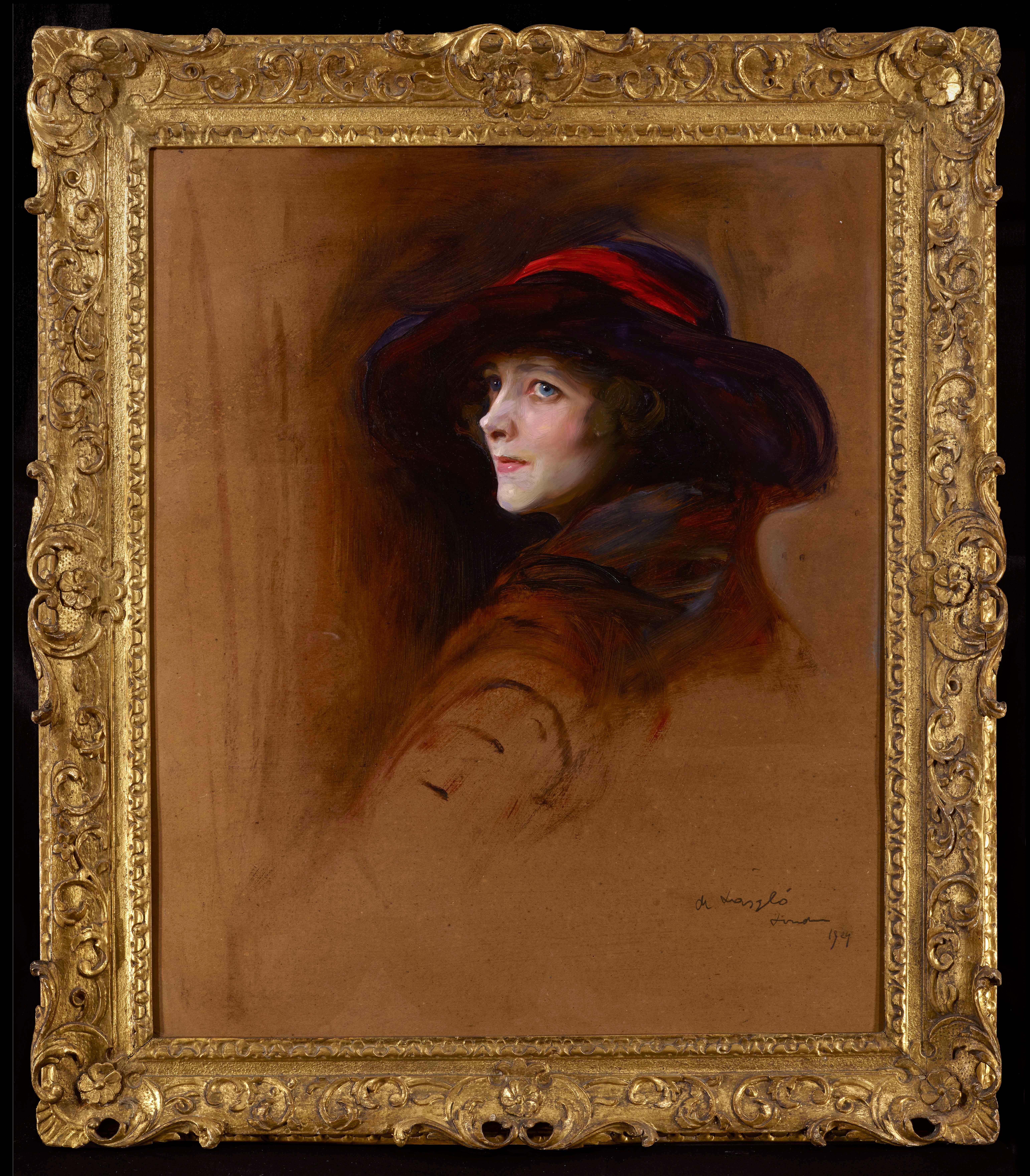 Portrait of Marion Johnson - Painting by Philip de Laszlo