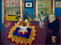 Philip Evergood American Modernism WPA Social Realism Modern Still Life Interior