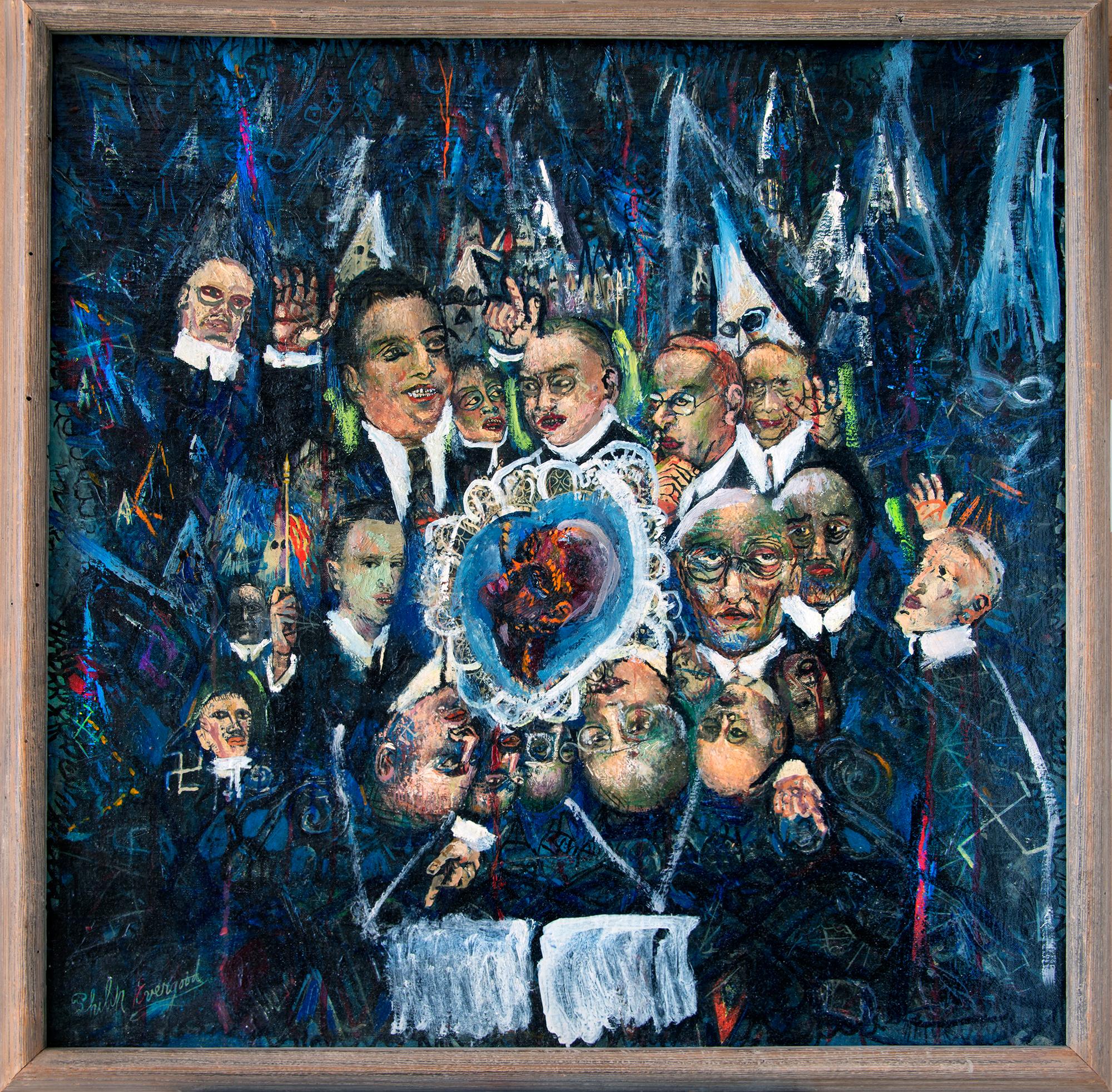 untitled ( Civil Rights )  - Painting by Philip Evergood