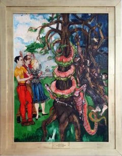 Philip Evergood, Little Rock, Oil on Canvas, 1955  - "Civil Rights."