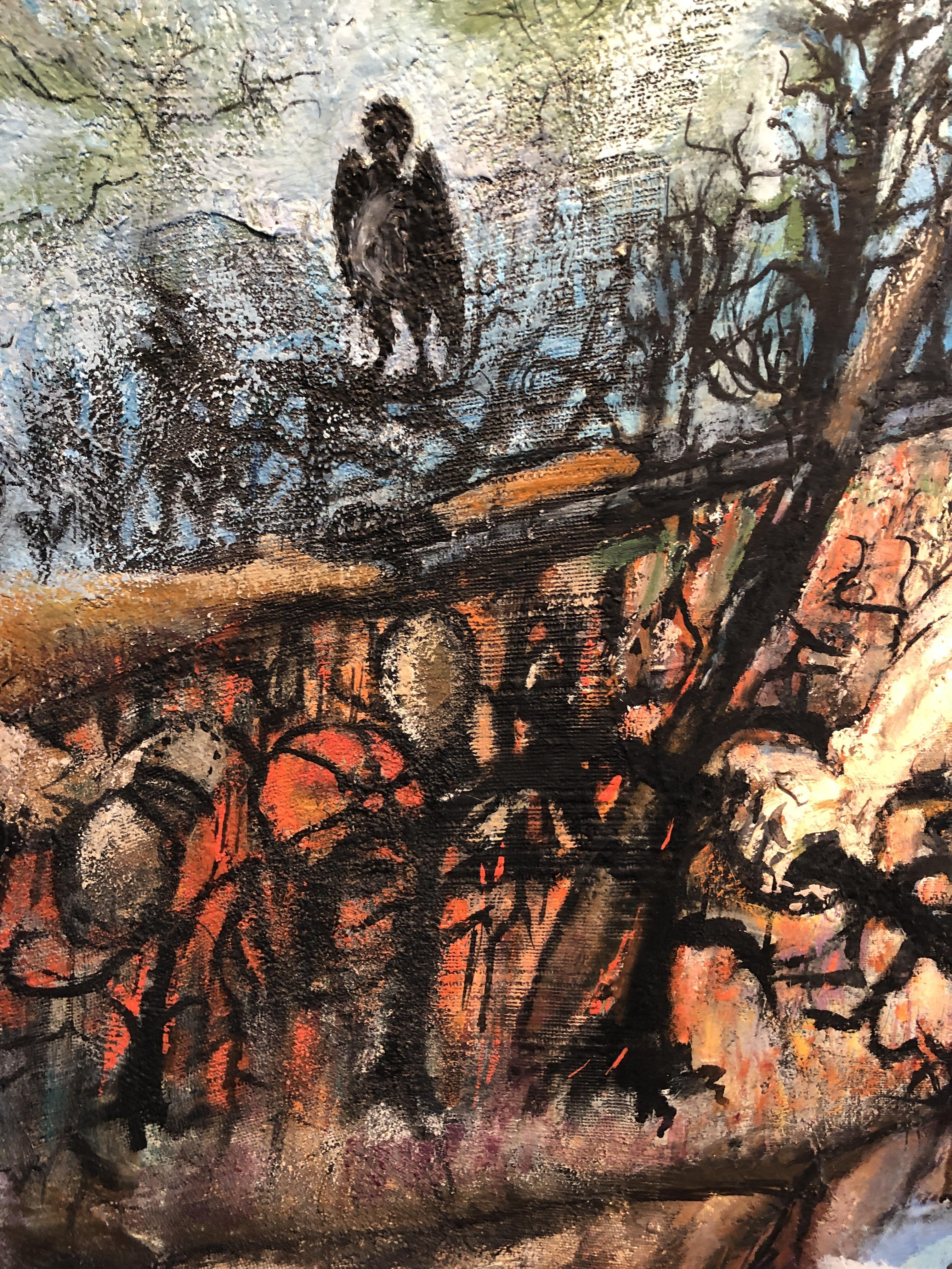 Il richiamo delle acque, dipinto ad olio nel 1946 da Philip Evergood in vendita 4