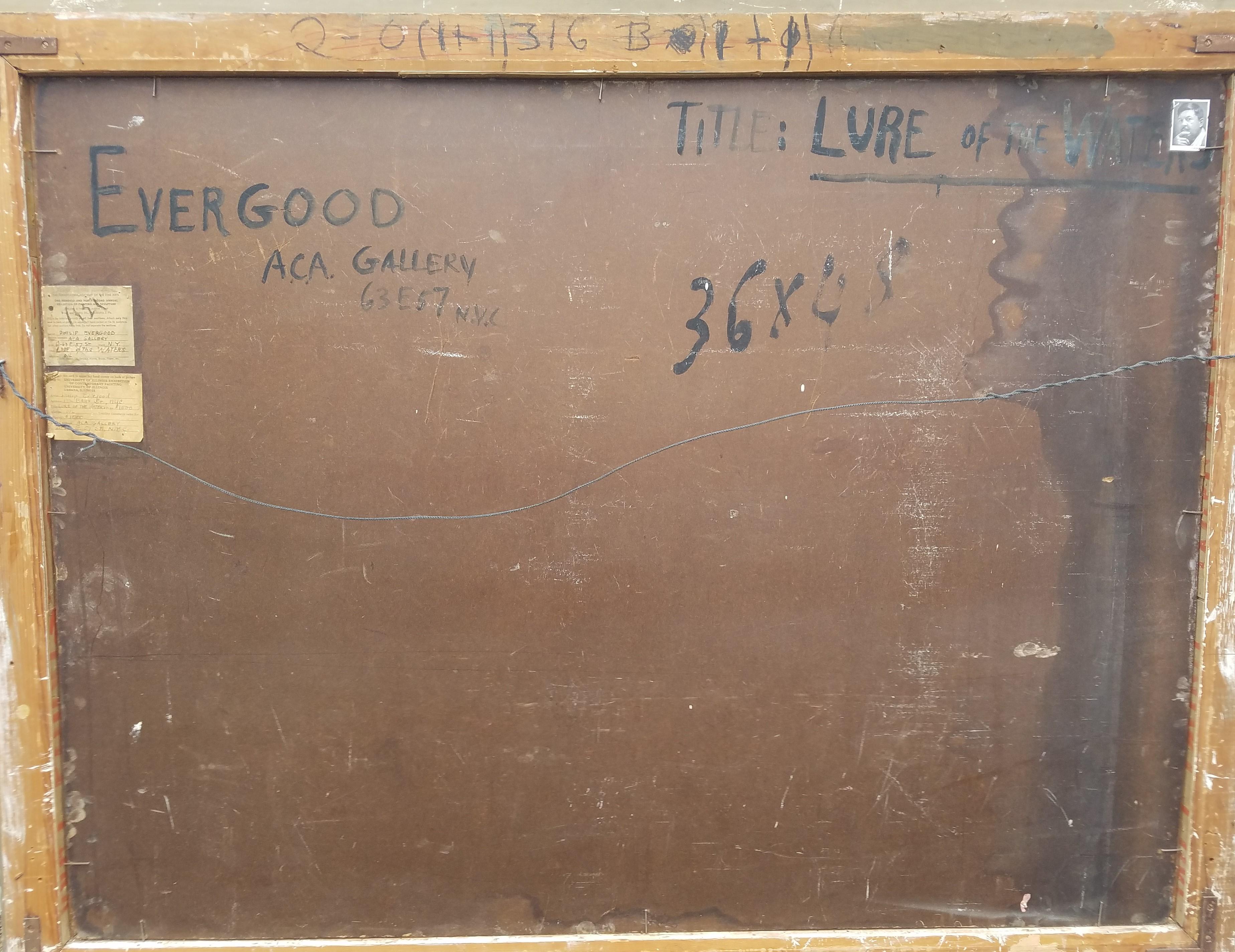 Il richiamo delle acque, dipinto ad olio nel 1946 da Philip Evergood in vendita 8