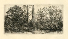 "Près de Voudenay" eau-forte originale