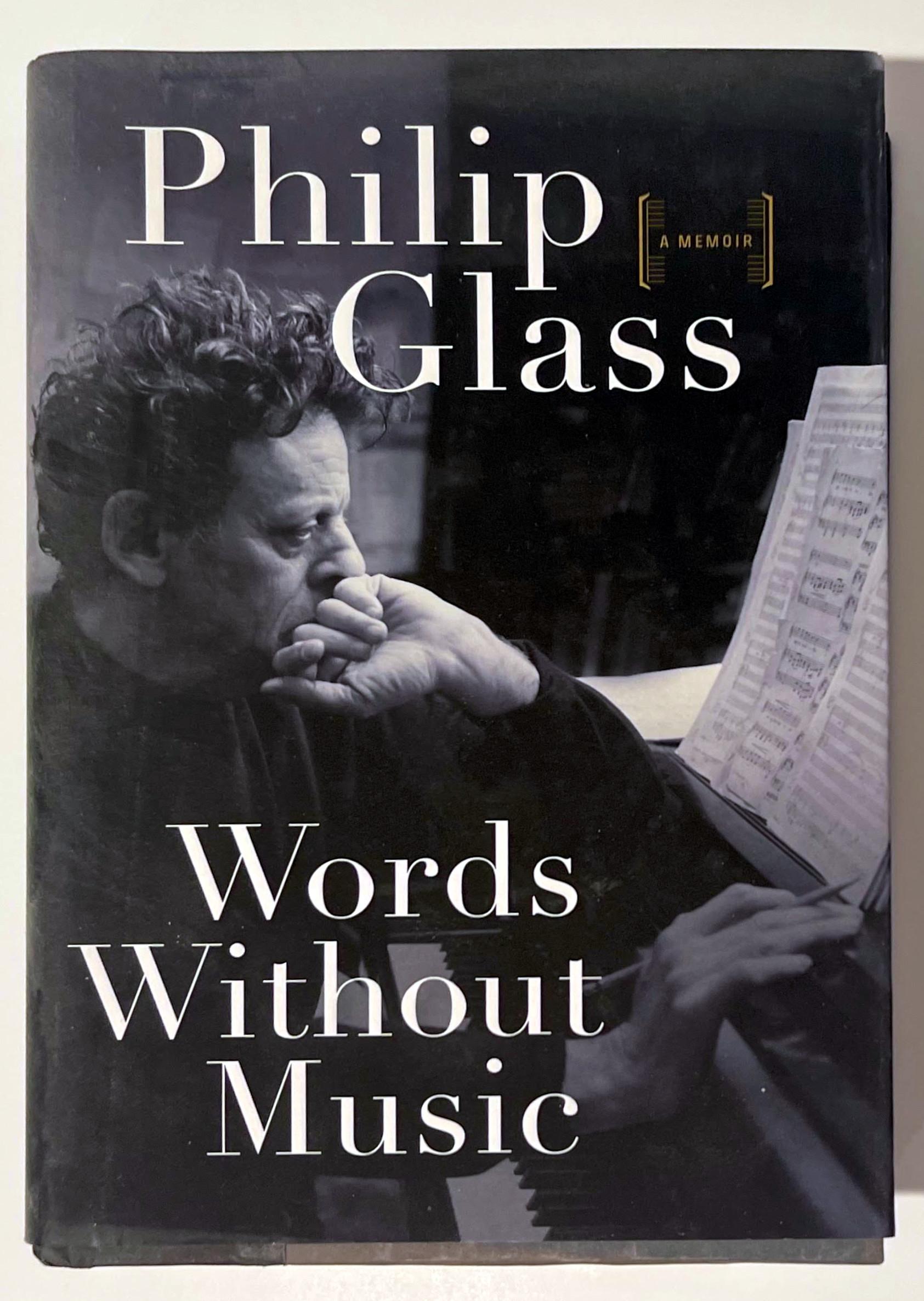 Monograph: Philip Glass Words Without Music (book hand signed by Philip Glass) For Sale 3