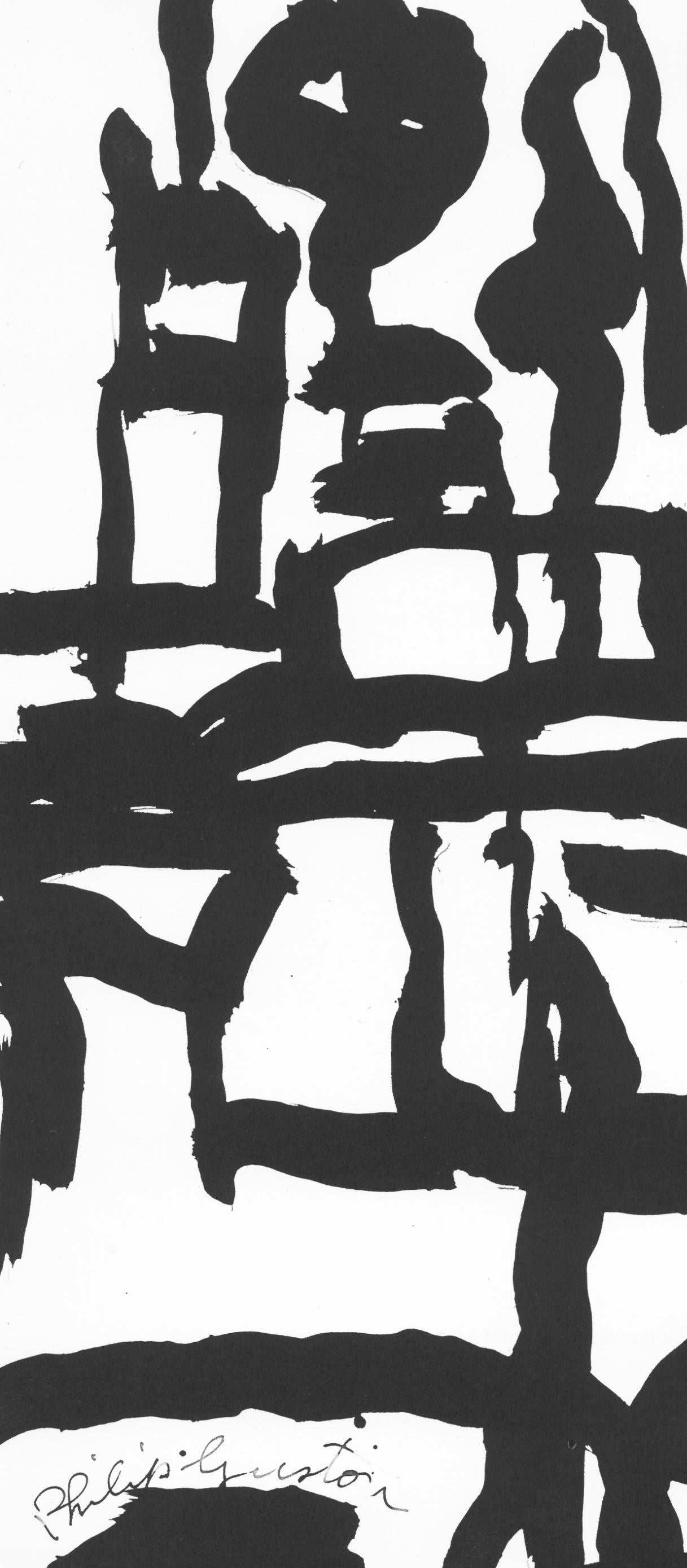 Guston, Composición, En memoria de mis sentimientos (después) - Print de Philip Guston