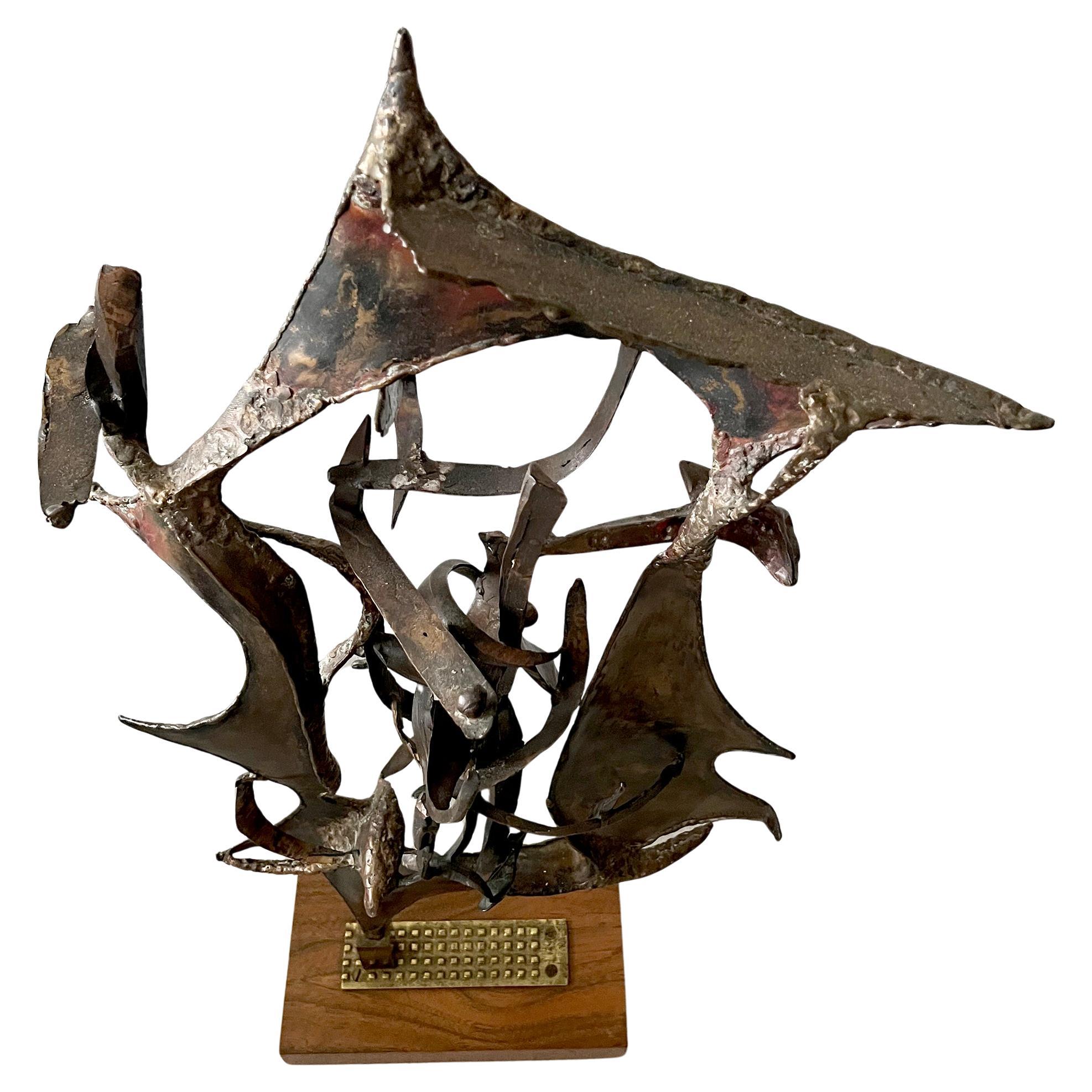 American Philip H. Darling Massive New York Abstract Modern Bronze Sculpture 1960s For Sale