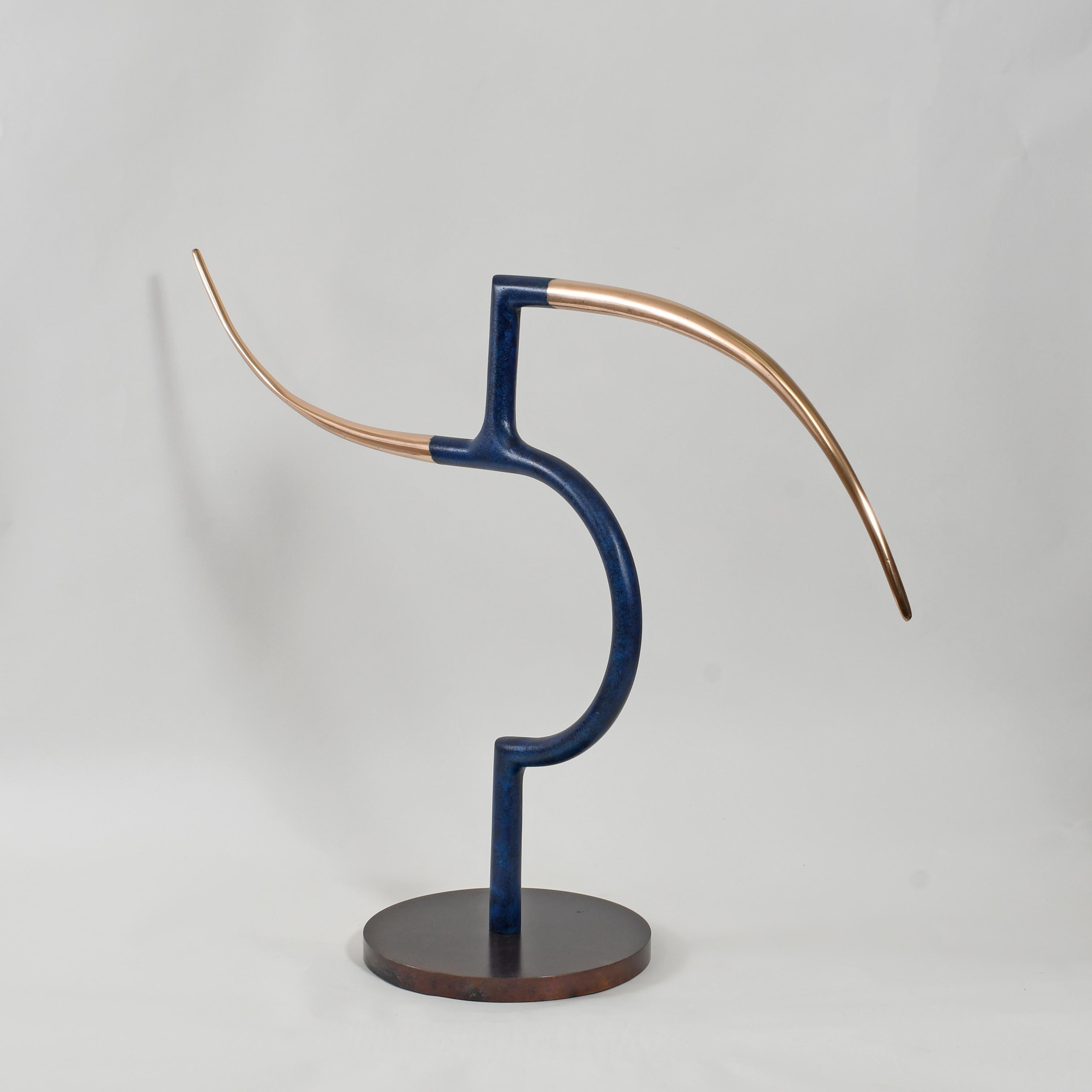 Britische zeitgenössische Bildhauerei von Philip Hearsey - The Lines Between im Angebot 5