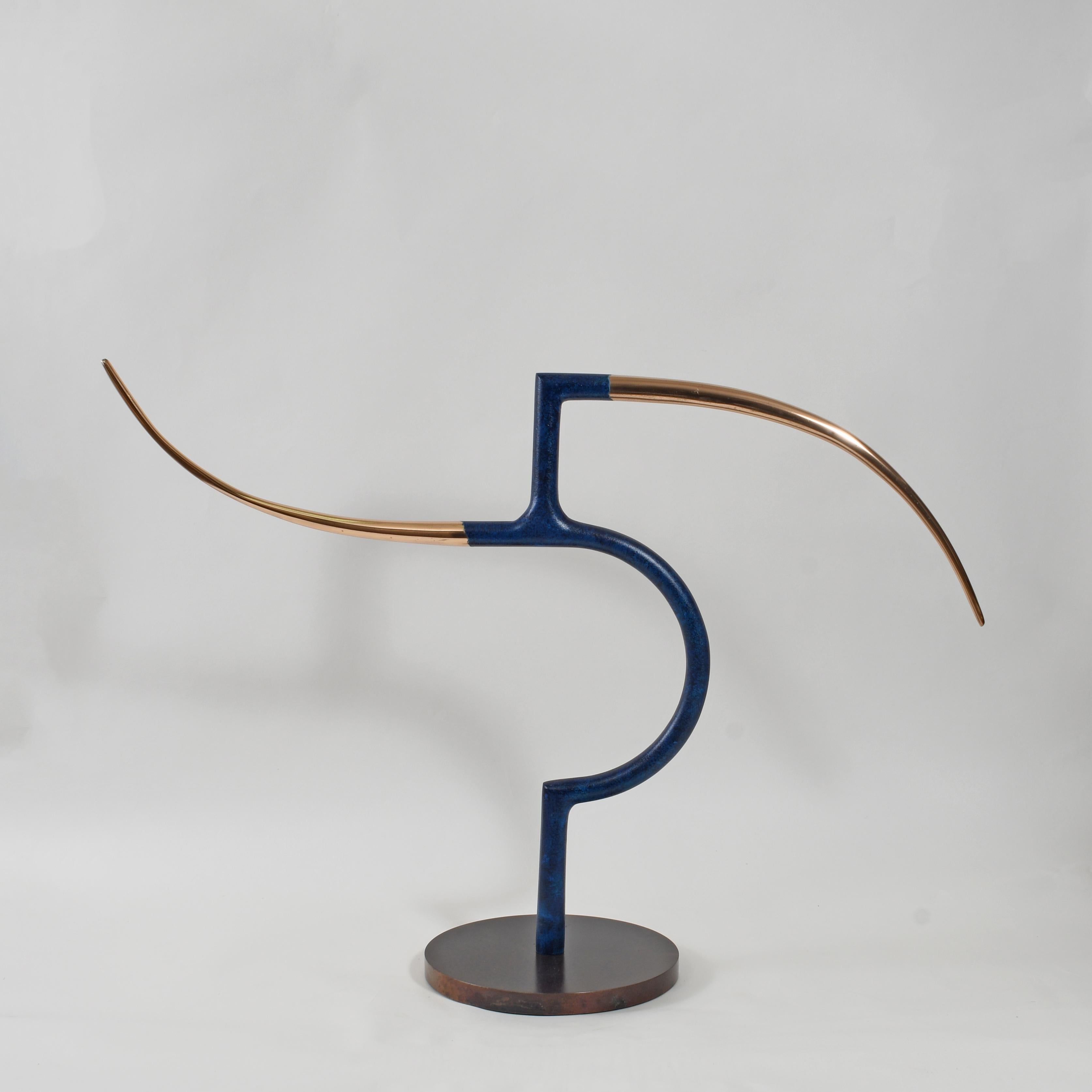 Britische zeitgenössische Bildhauerei von Philip Hearsey - The Lines Between