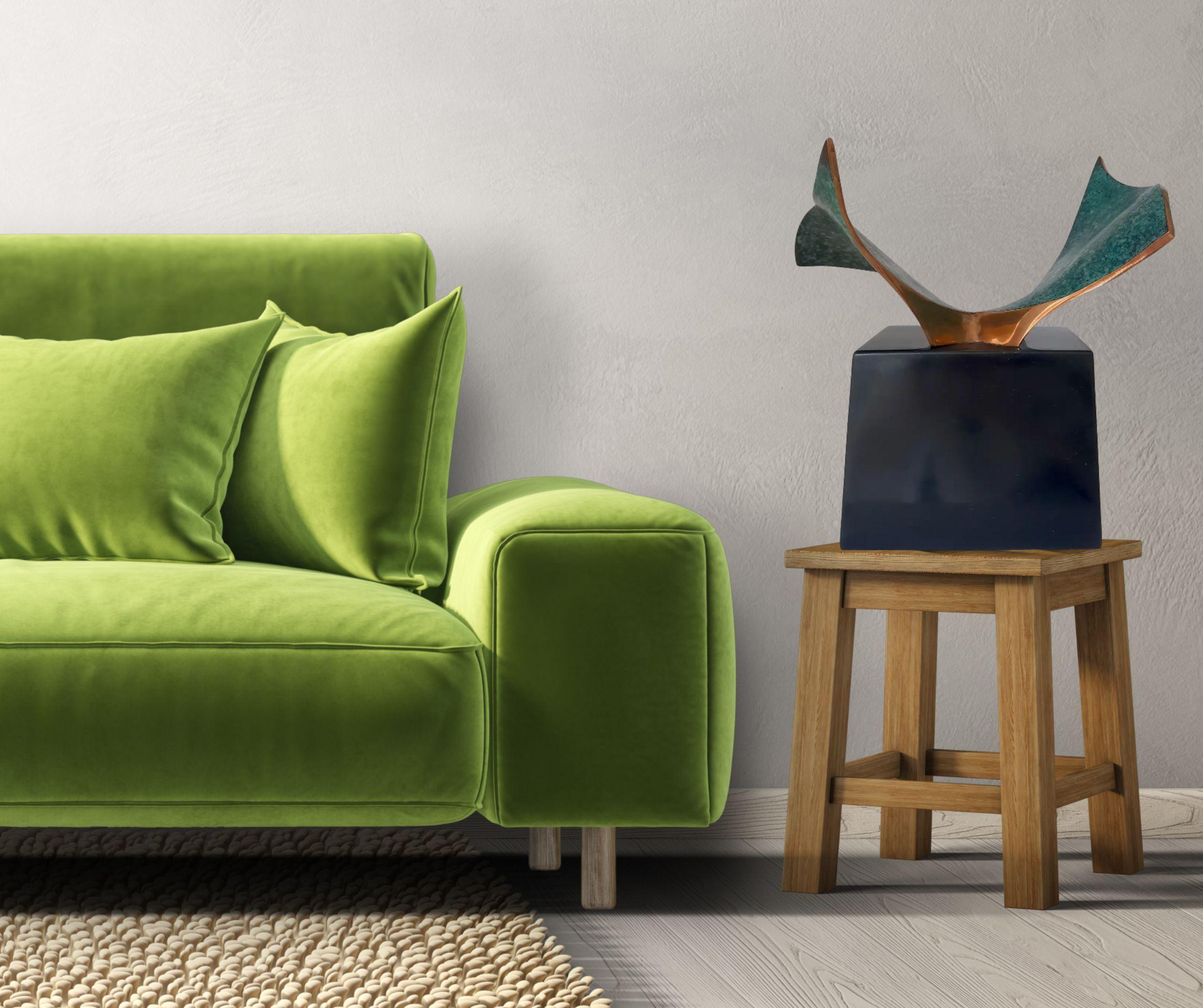 Dance - table top bronze sculpture abstract  abstract art - Sculpture by Philip Hearsey