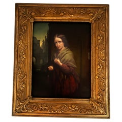 Philip H. Calderon “Poor girl bagging for handouts” Oil on Canvas London 1860