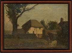 Attrib. Philip Hugh Padwick ROI RBA (1876-1958) - Early 20thC Oil, Sepia Farm