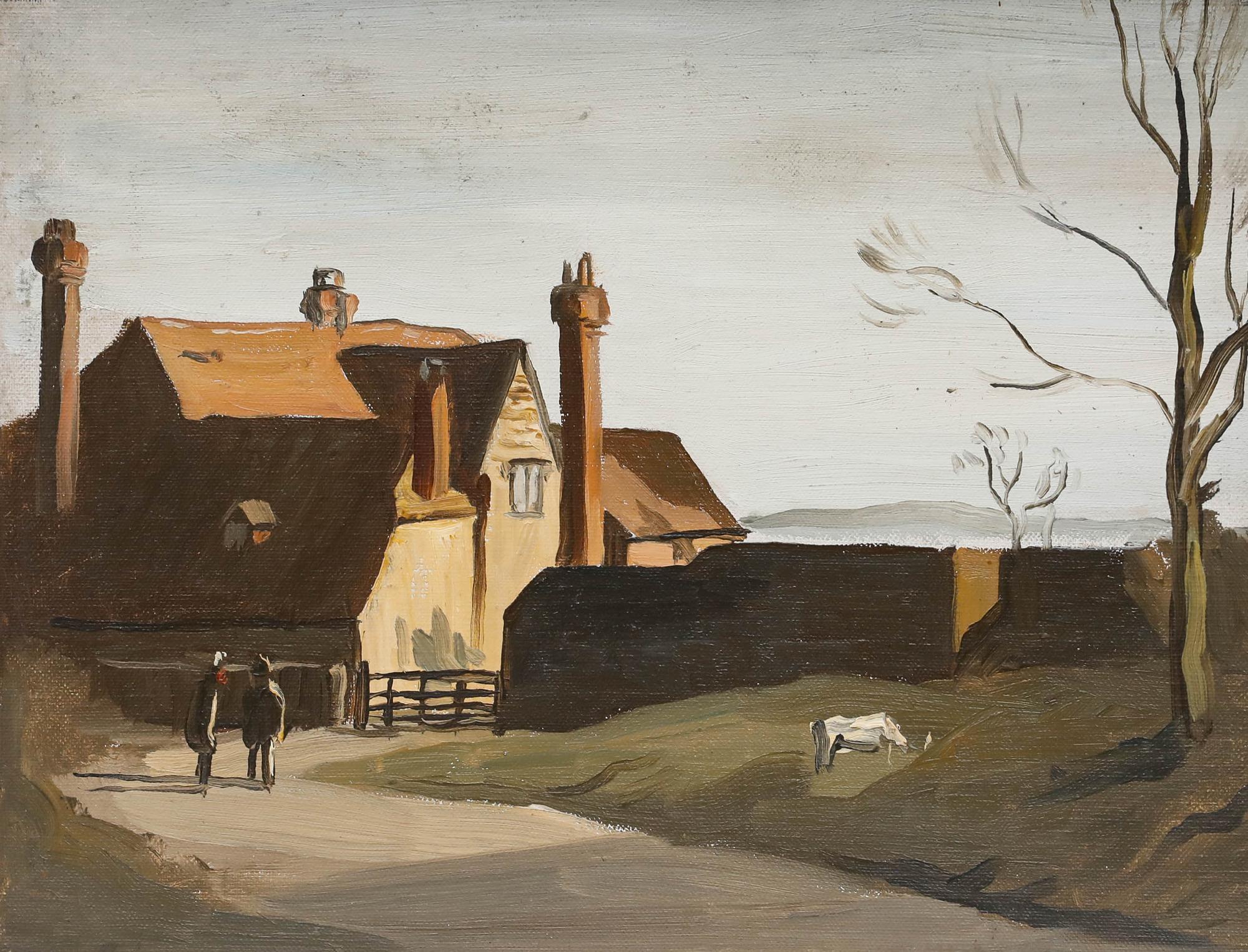 Attrib. Philip Hugh Padwick ROI RBA (1876-1958) - Oil, A Morning Chat For Sale 1
