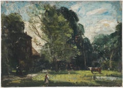 Attrib. Philip Hugh Padwick ROI RBA (1876-1958) - Oil, A Stroll in the Garden