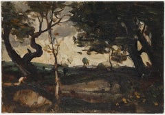 Philip Hugh Padwick ROI RBA (1876-1958) - 1914 Oil, In the Shade of the Trees