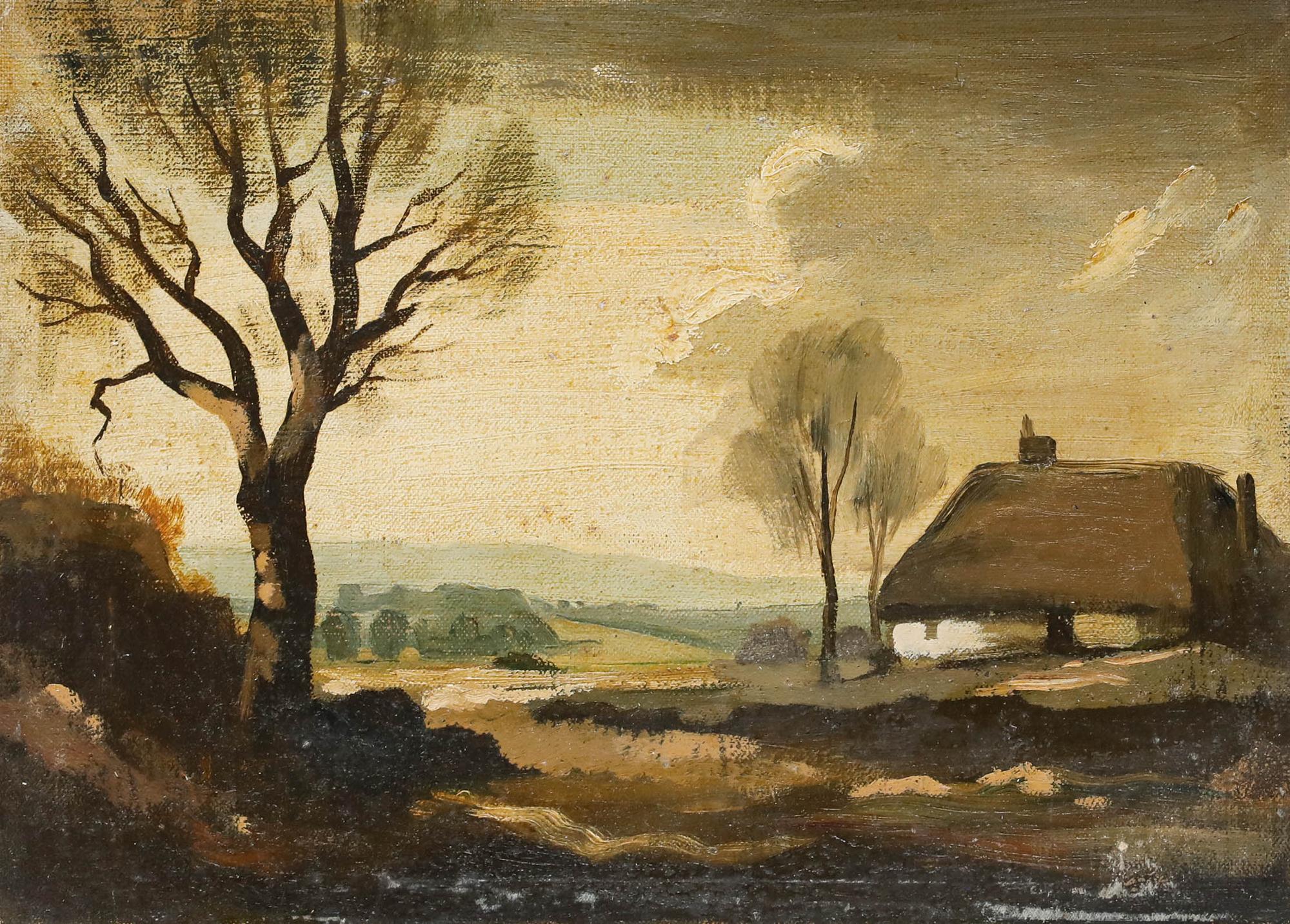 Philip Hugh Padwick ROI RBA (1876-1958) - 1921 Oil, Cottage in the Country For Sale 1