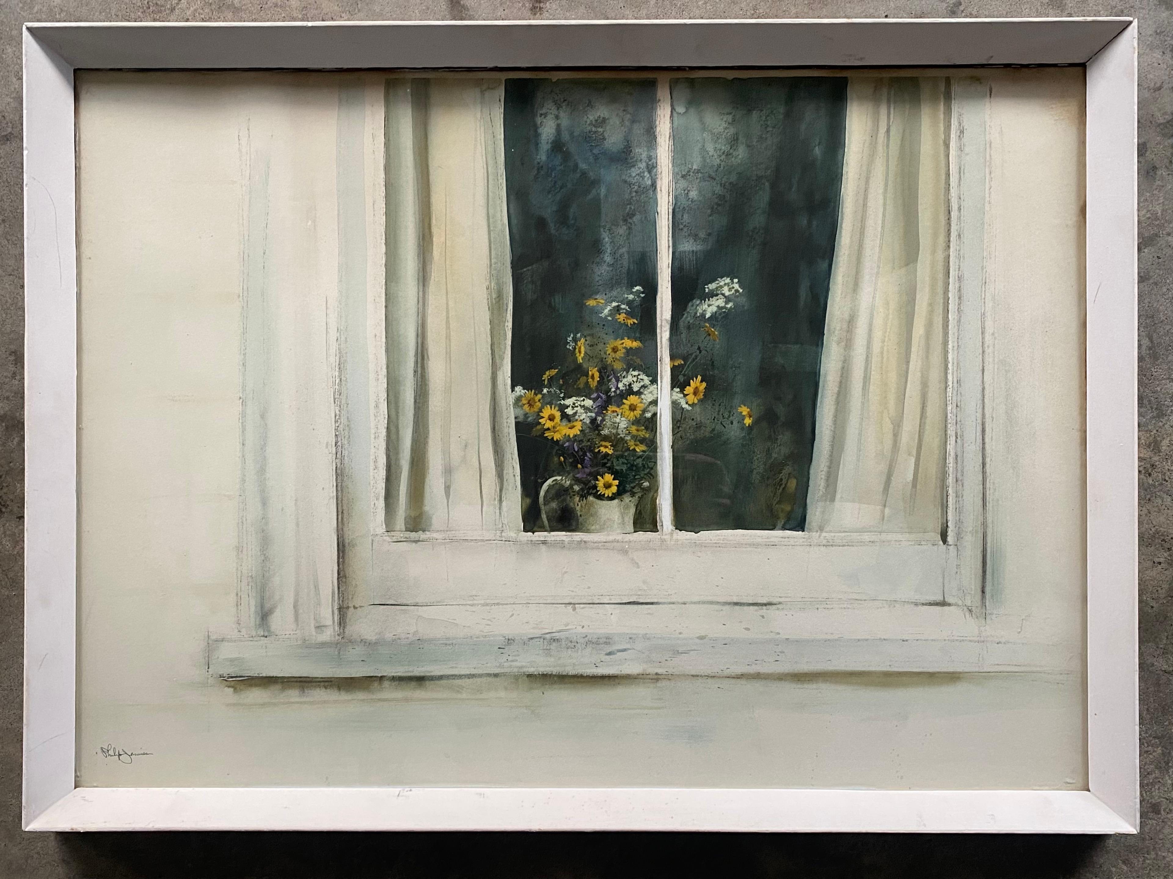 Still Life on Windowsill - Mixed Media Art by Philip Jamison