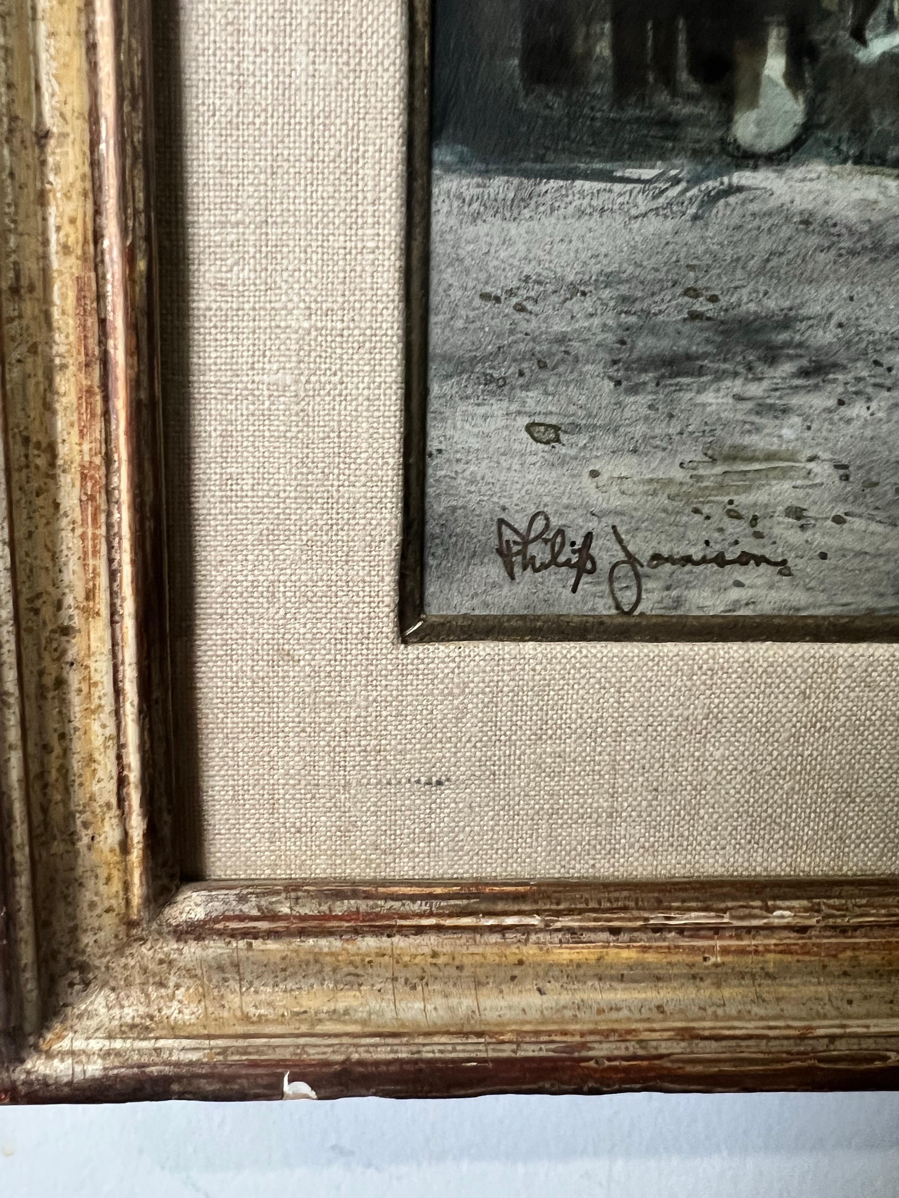 Philip Jamison Pittura ad acquerello con scena costiera, firmata e incorniciata in vendita 10