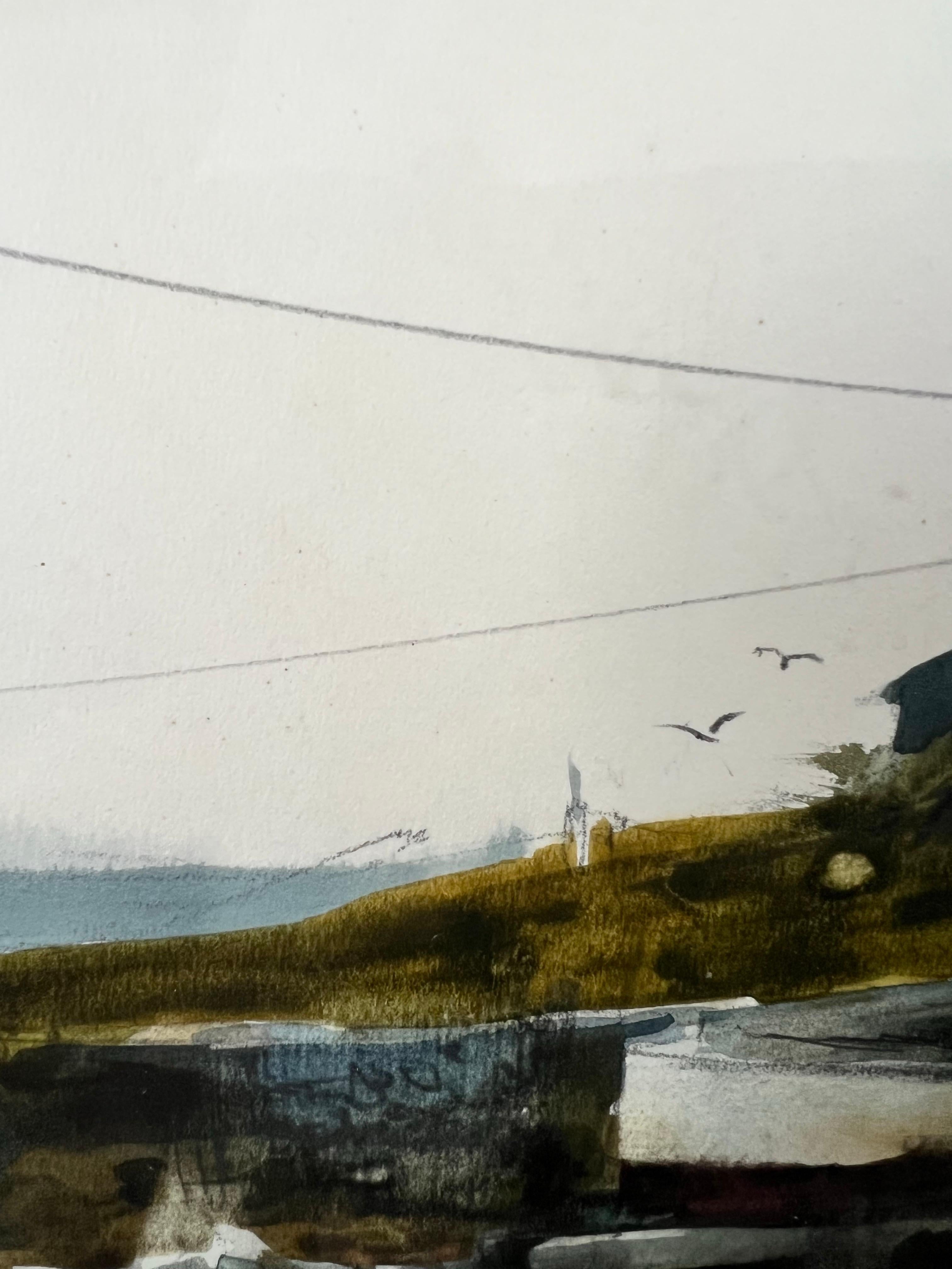 Philip Jamison Pittura ad acquerello con scena costiera, firmata e incorniciata in vendita 16