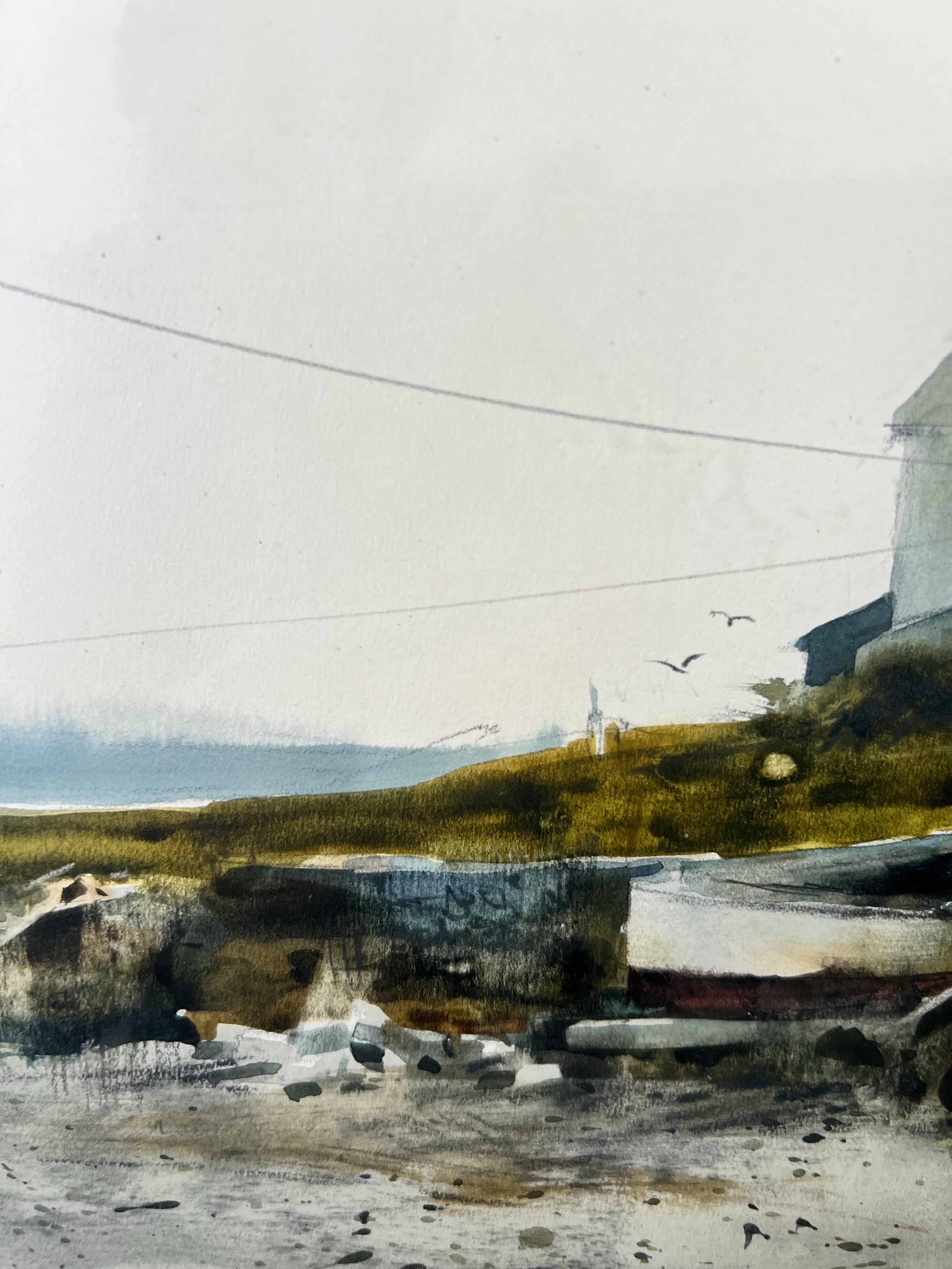 Philip Jamison Pittura ad acquerello con scena costiera, firmata e incorniciata in vendita 4