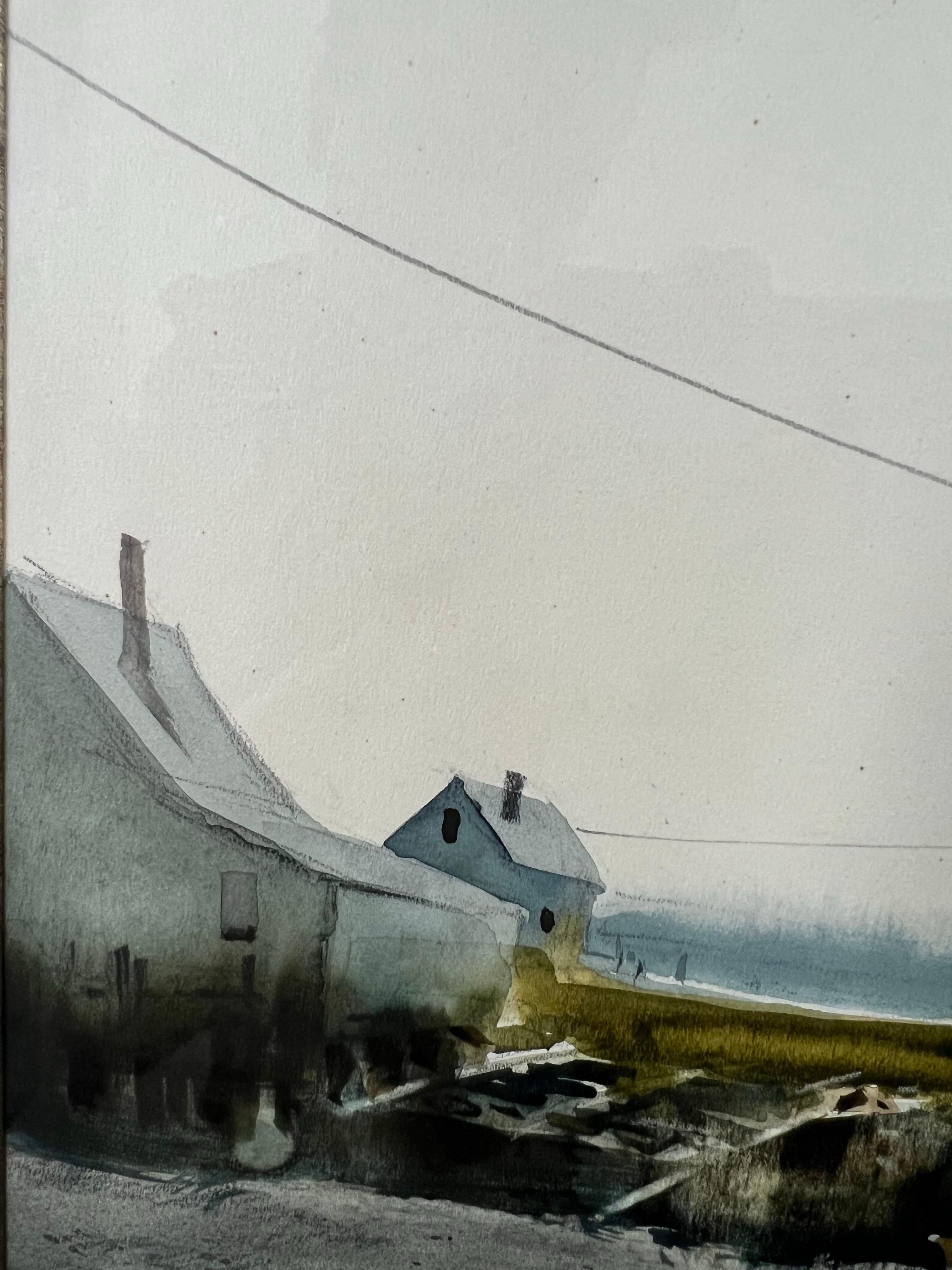 Philip Jamison Pittura ad acquerello con scena costiera, firmata e incorniciata in vendita 7