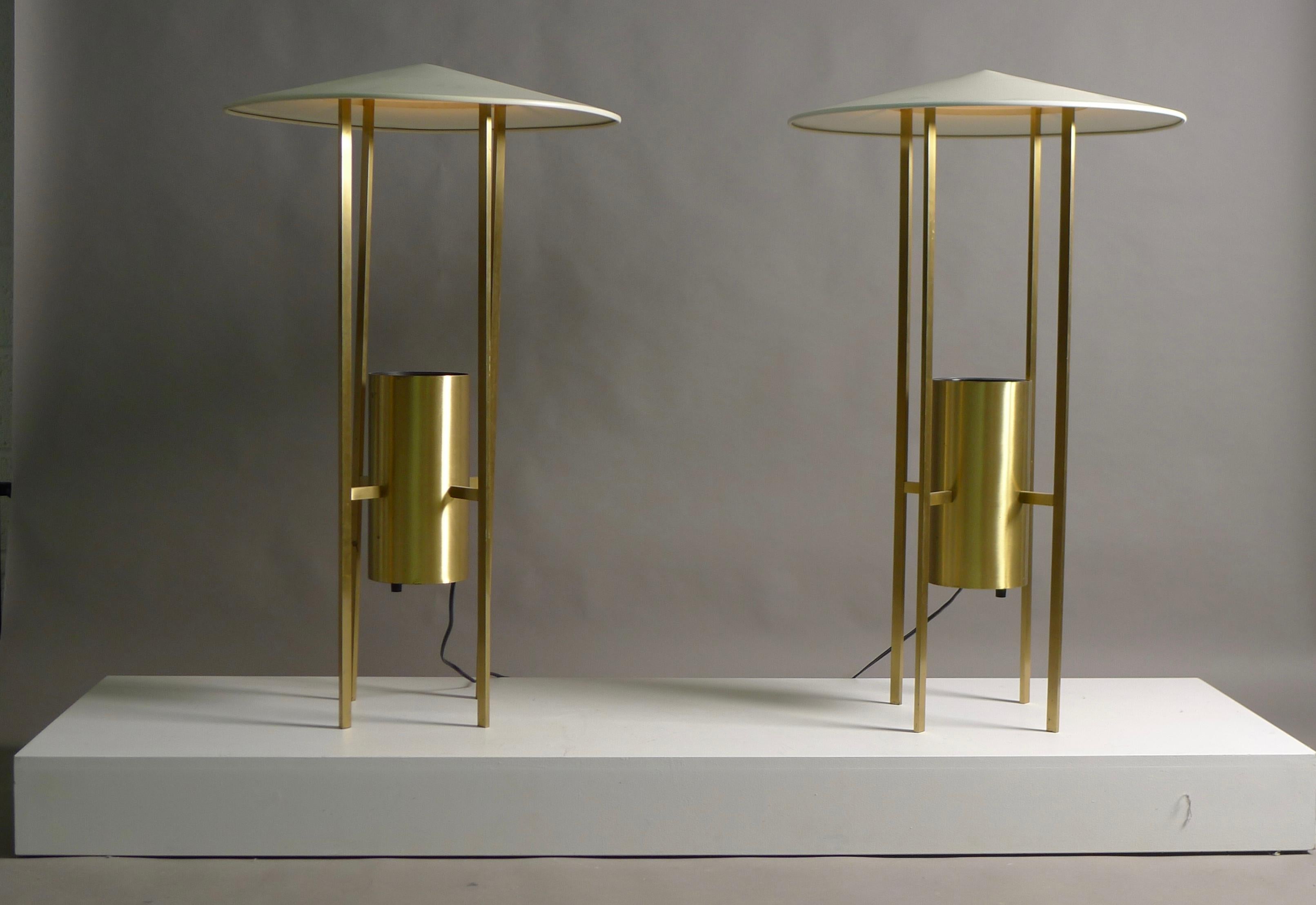 Philip Johnson and Richard Kelly, Pair of Floor Lamps for Edison Price, USA In Good Condition In Wargrave, Berkshire