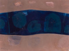 British abstract painting by Philip Jones, Study for Sand and Silks I