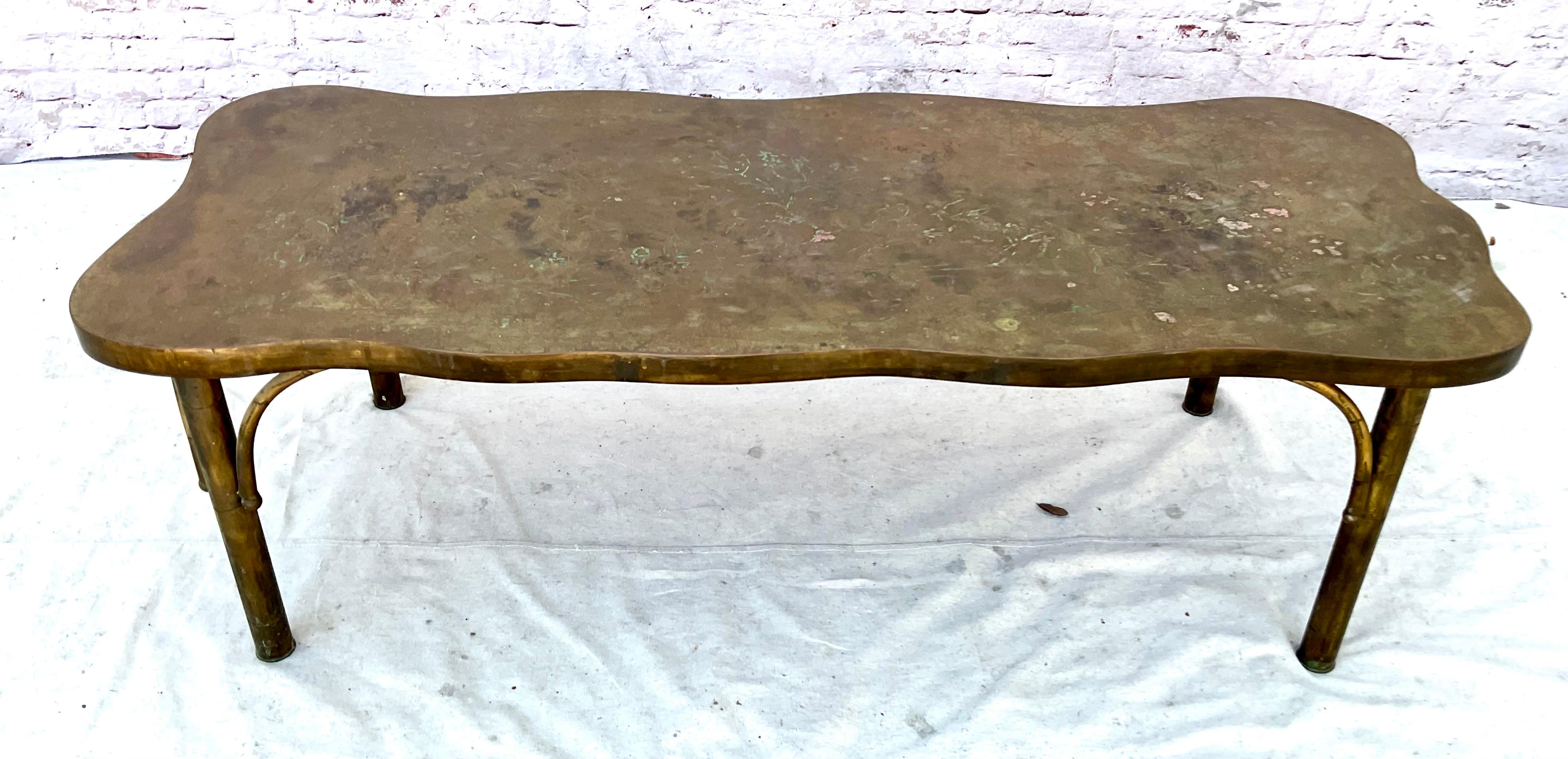 Table basse en bronze Philip & Kelvin Laverne en vente 5