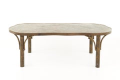 Philip & Kelvin LaVerne Chan 140 Mid Century Pewter and Bronze Coffee Table