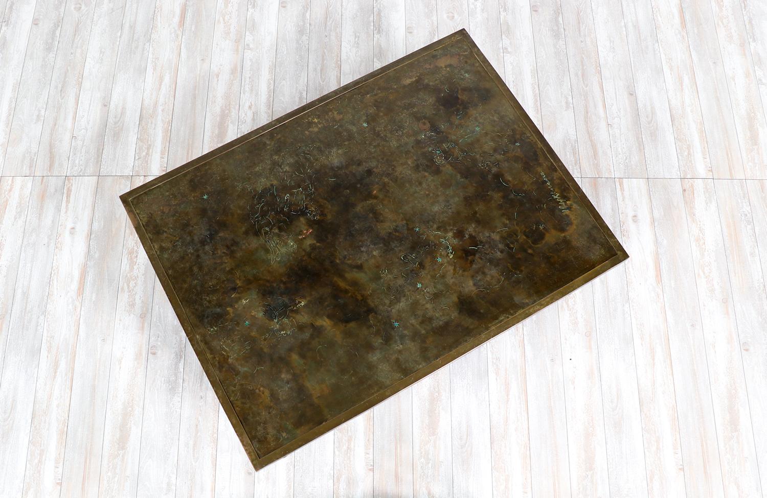 Philip & Kelvin LaVerne “Classical” Bronze Coffee Table Excellent état à Los Angeles, CA