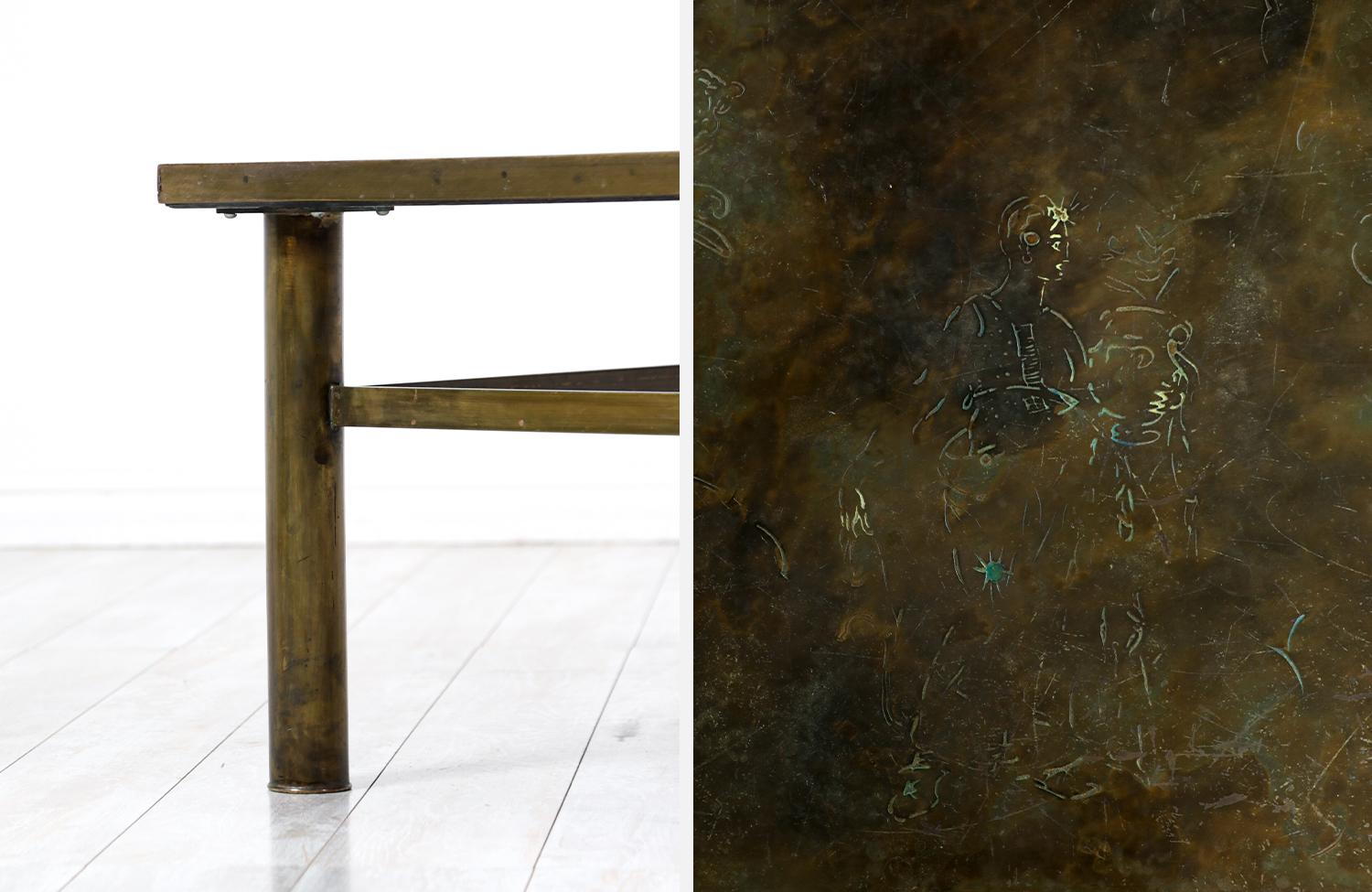 Philip & Kelvin LaVerne “Classical” Bronze Coffee Table 1