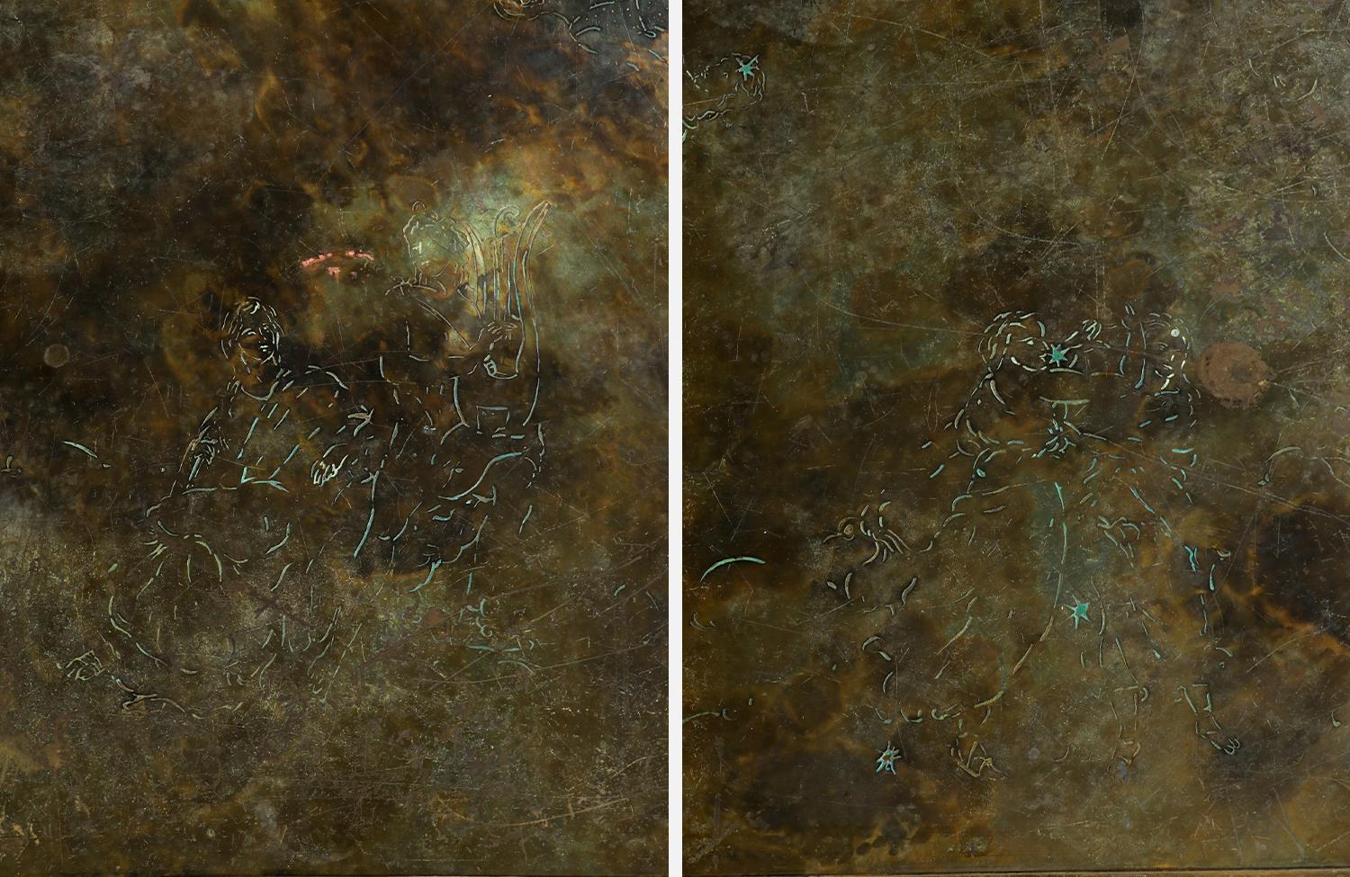 Philip & Kelvin LaVerne “Classical” Bronze Coffee Table 2