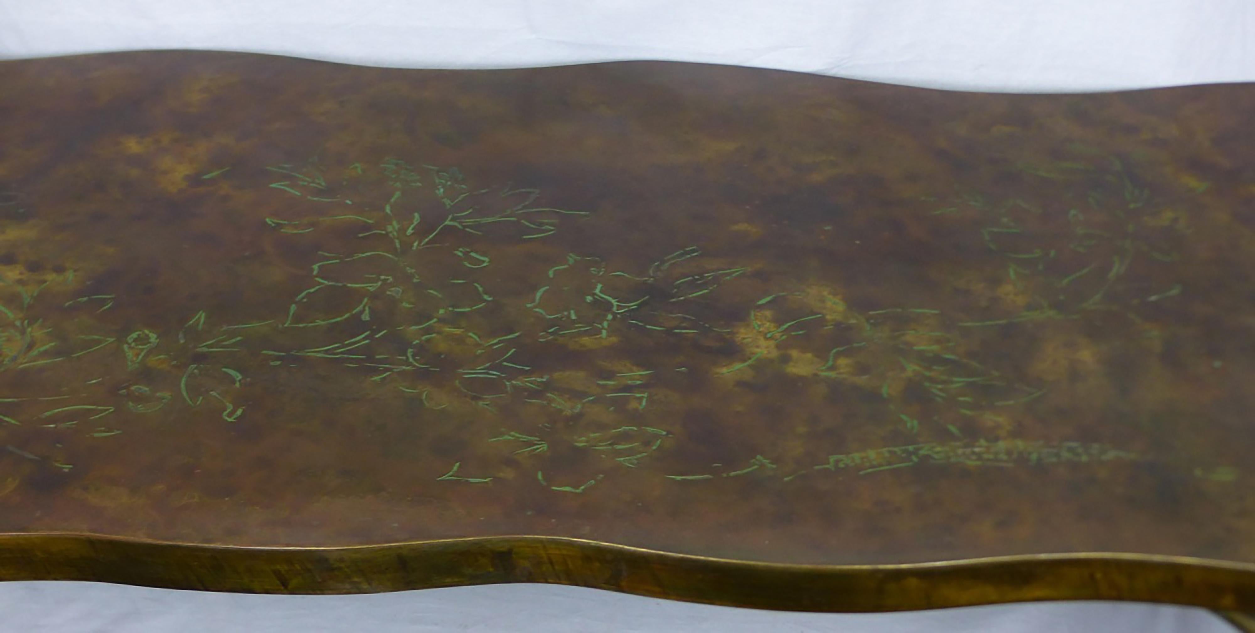 Etched Philip & Kelvin Laverne Coffee Table