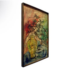 Philip & Kelvin LaVerne Colorful "Repose" Wall Hanging Painted Sculpture, 1960s