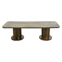 Philip Kelvin LaVerne Creation of Man Bronze Cocktail Table