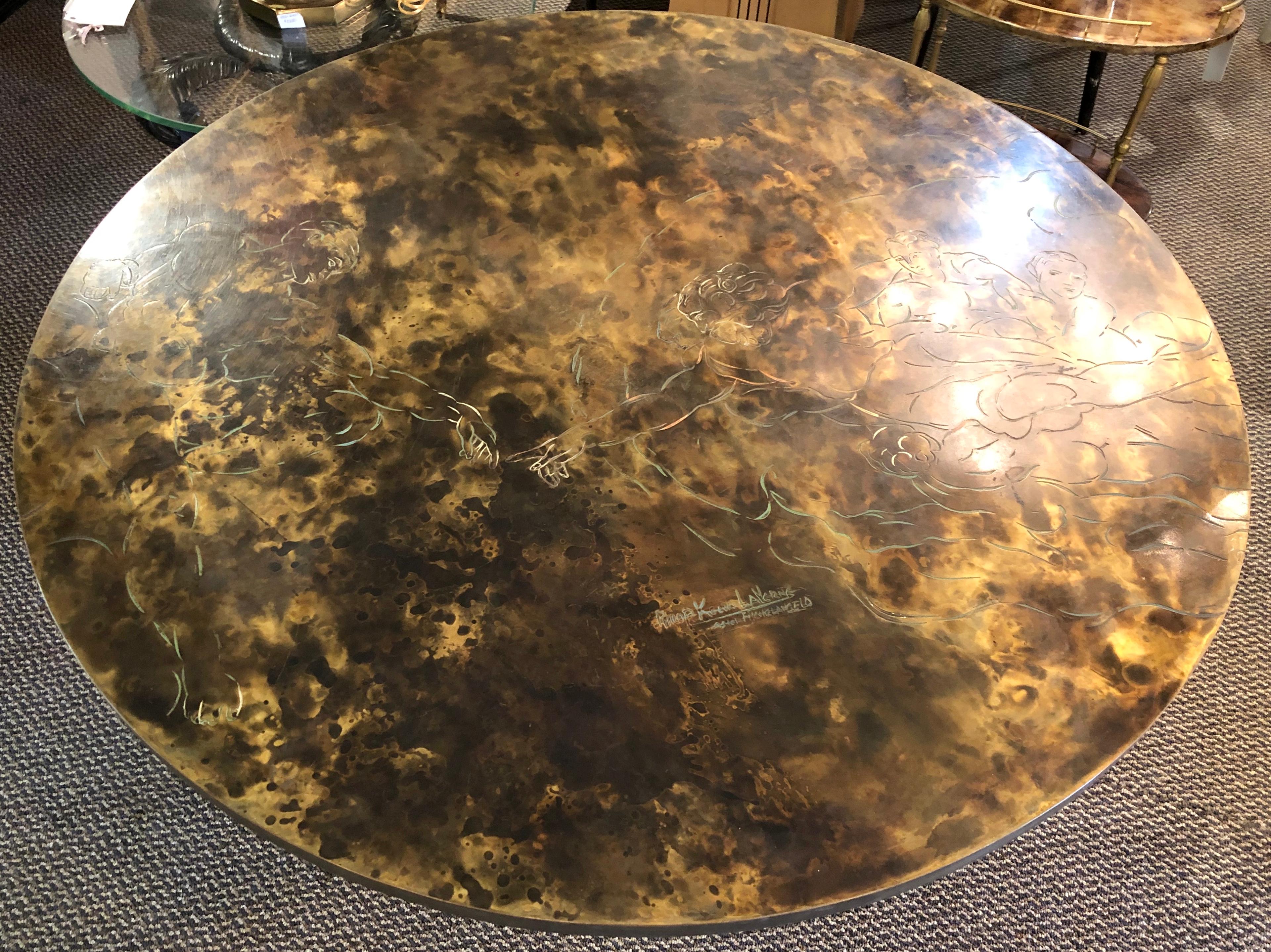 Mid-Century Modern Philip and Kelvin LaVerne Dining / Centre Table Michelangelo's 