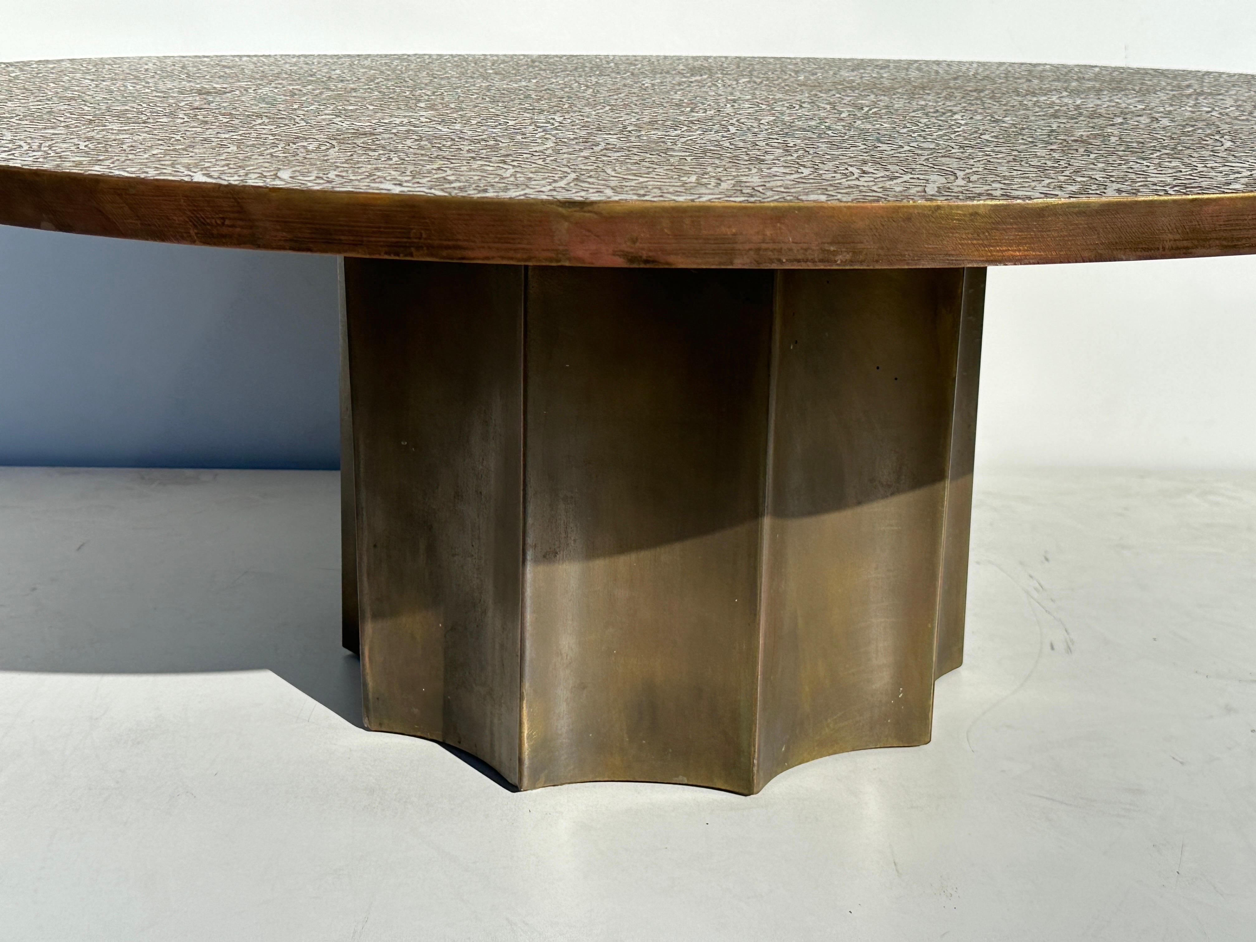 Mid-20th Century Philip & Kelvin LaVerne Etruscan Coffee Table