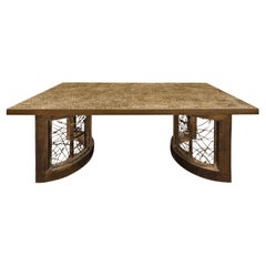 Philip & Kelvin LaVerne "Etruscan Spiral Extension Dining Table" 1960s (Signed)