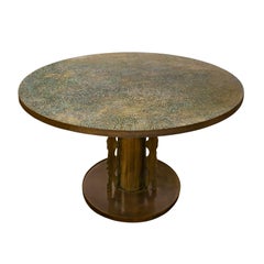 Philip & Kelvin LaVerne Etruscan Spiral Table with Sculpture Base 1970s (Signed)