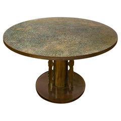 Philip & Kelvin LaVerne Etruscan Spiral Table with Sculpture Base 1970s (Signed)