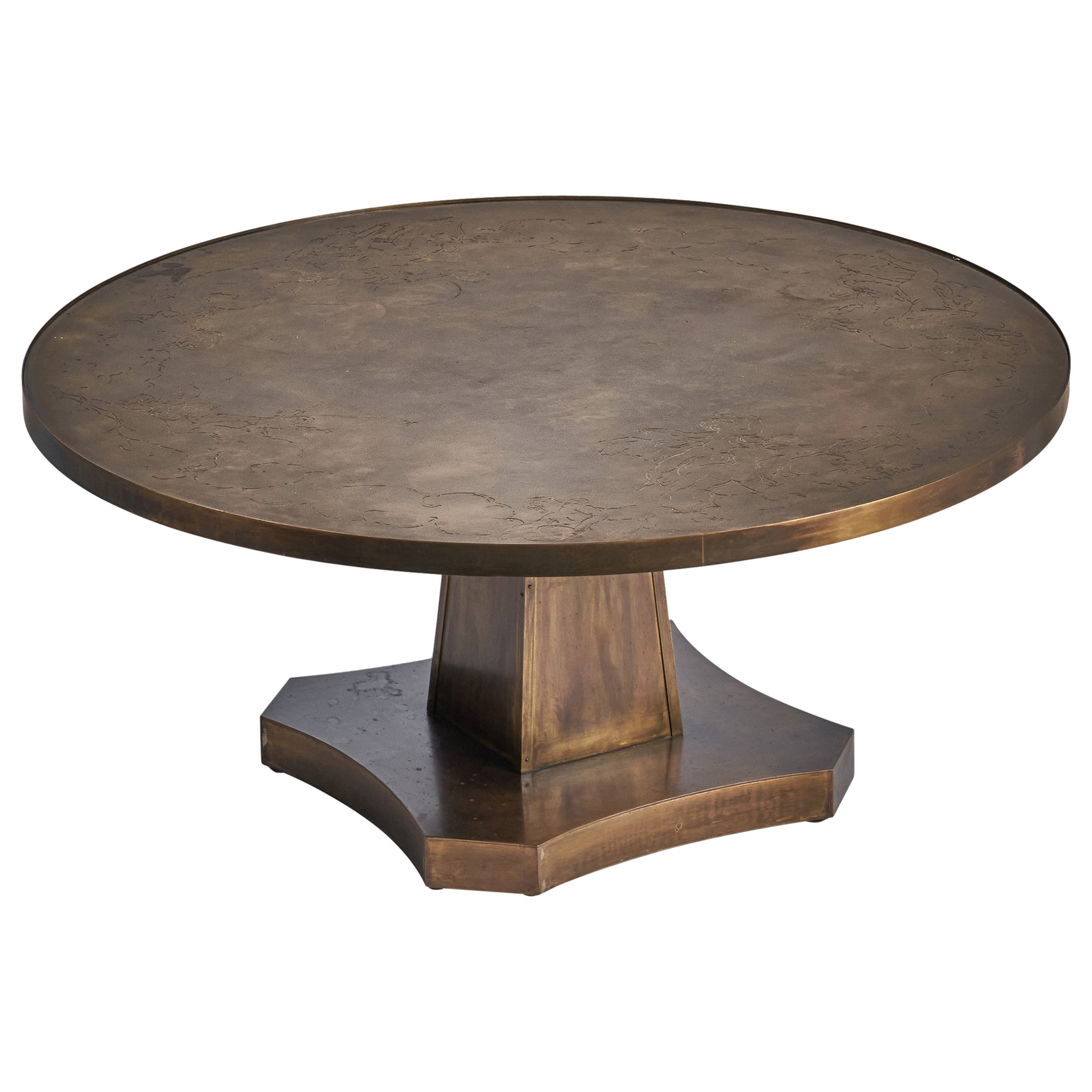 Philip & Kelvin LaVerne, "Fragonard" Coffee Table, Bronze, USA, 1960s
