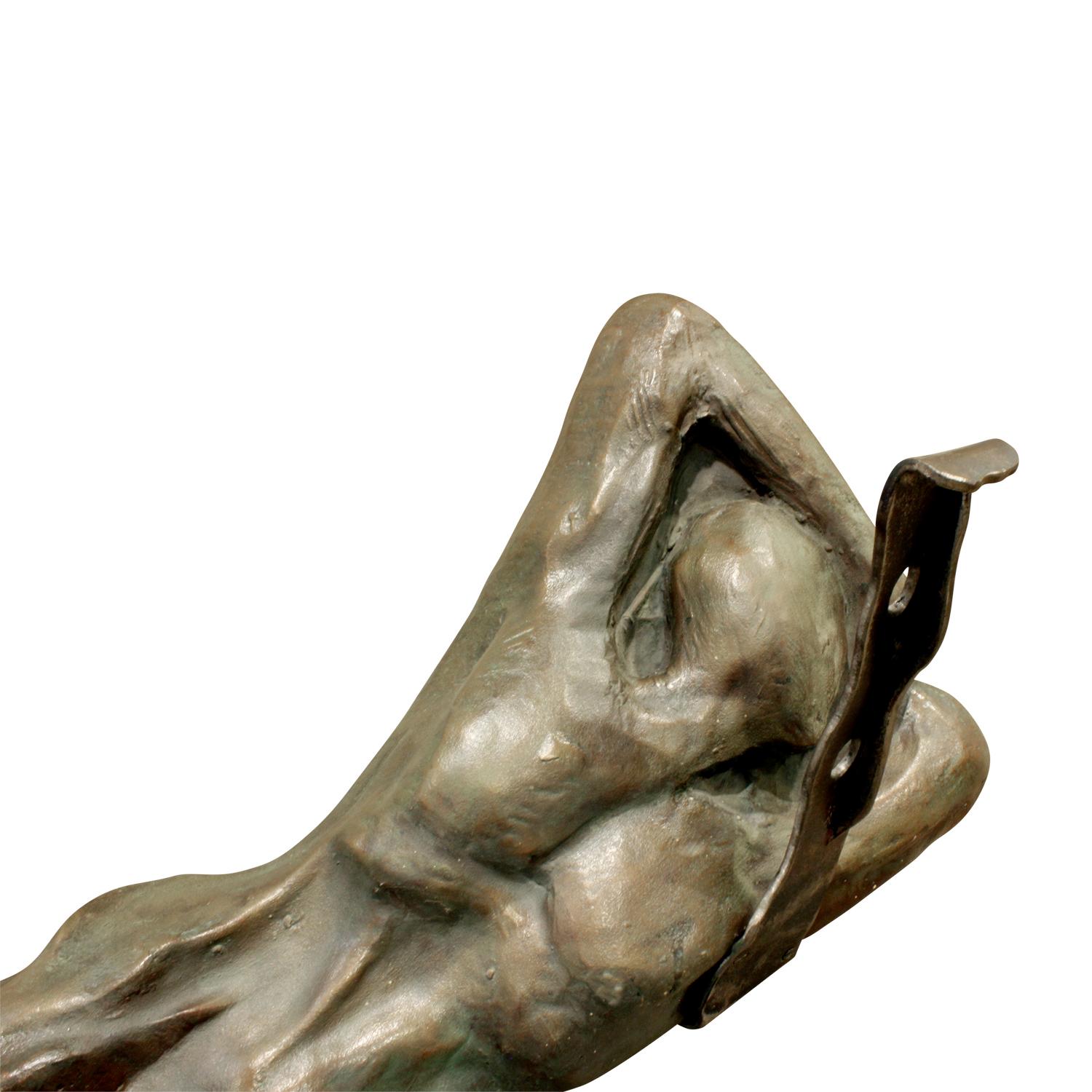 Philip & Kelvin LaVerne, Couchtisch aus Bronzeguss „Fluidity“ von Philip & Kelvin LaVerne, 1970er Jahre (Ende des 20. Jahrhunderts)