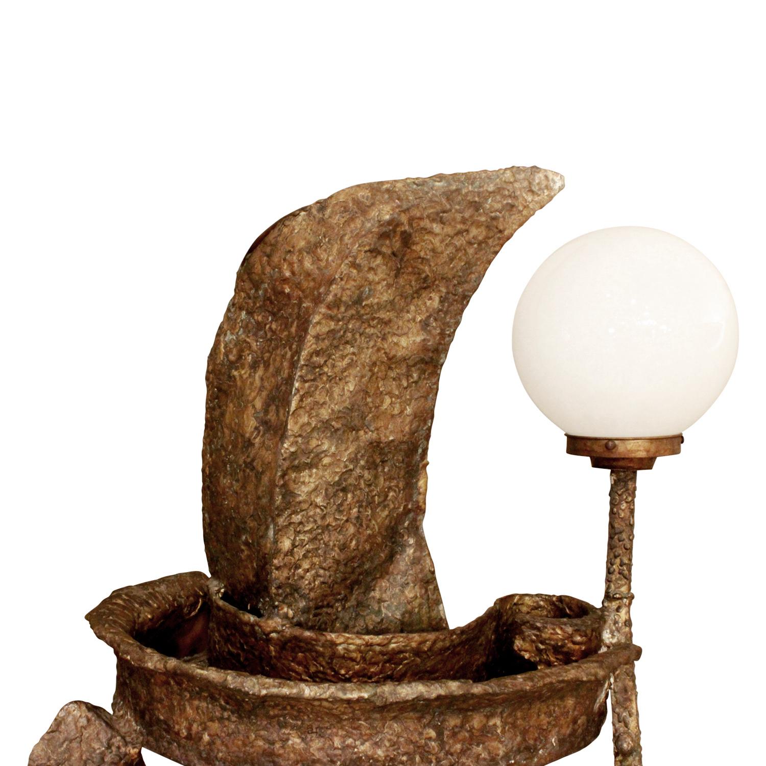 Philip & Kelvin LaVerne Bedeutende beleuchtete Bronzeskulpturen ca. 1970 (Signiert) im Angebot 5